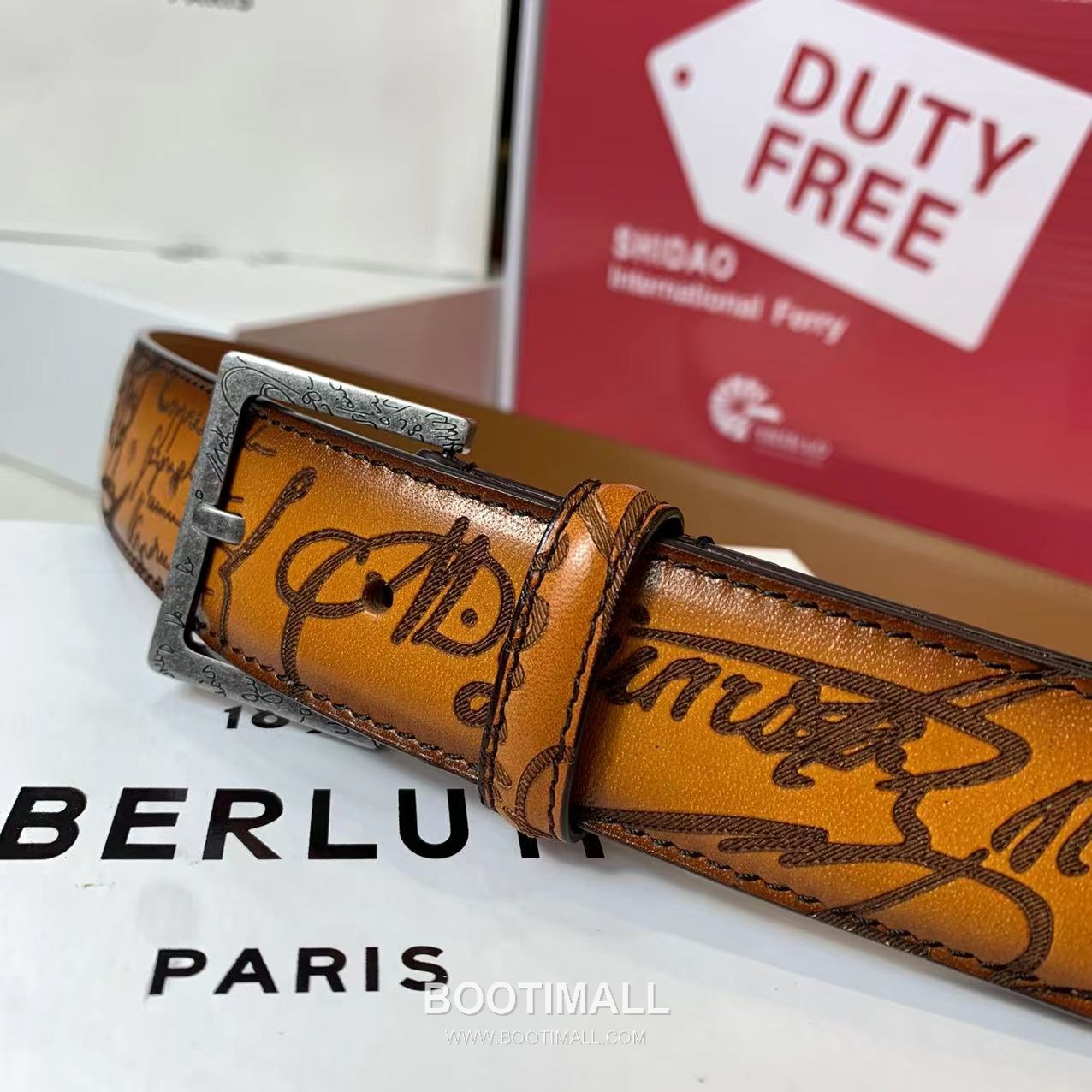 벨루티 베네치아 카프스킨 블랙 브라운 리버서블 벨트 핀버클 파티나 염색 Berluti Venezia Calfskin Reversible Belt with Pin Buckle Patina Black Brown 3.5cm 6