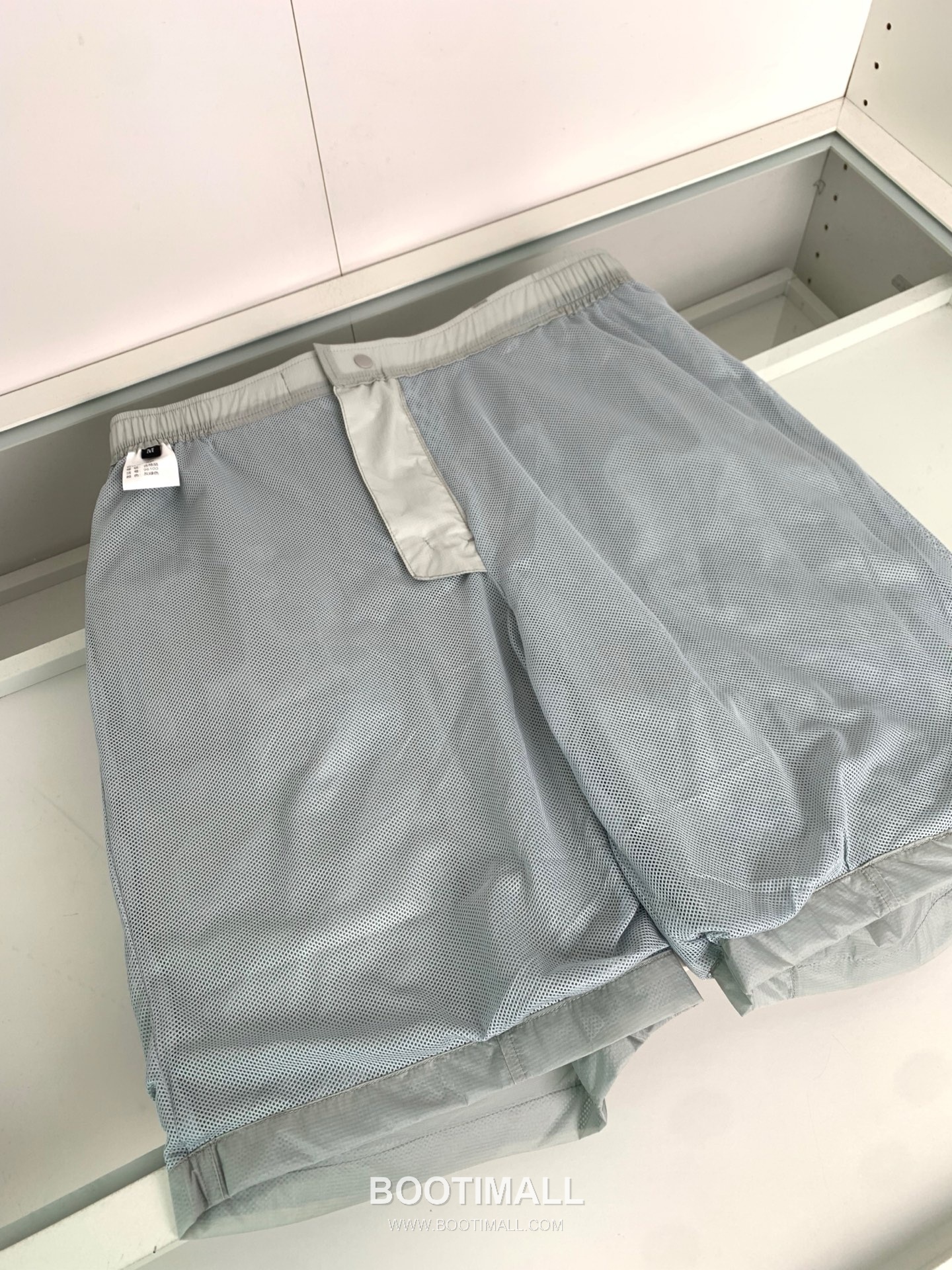 오프화이트 로고 버클 나일론 블렌드 버건디 그린 비치 쇼츠 Off-White Logo Buckle Nylon Blend Beach Shorts D24542 8