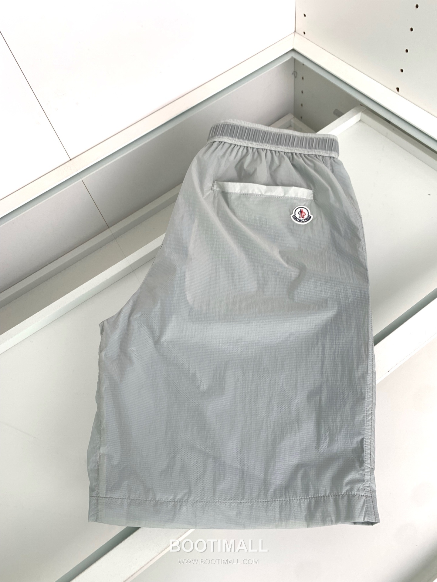 오프화이트 로고 버클 나일론 블렌드 버건디 그린 비치 쇼츠 Off-White Logo Buckle Nylon Blend Beach Shorts D24542 9