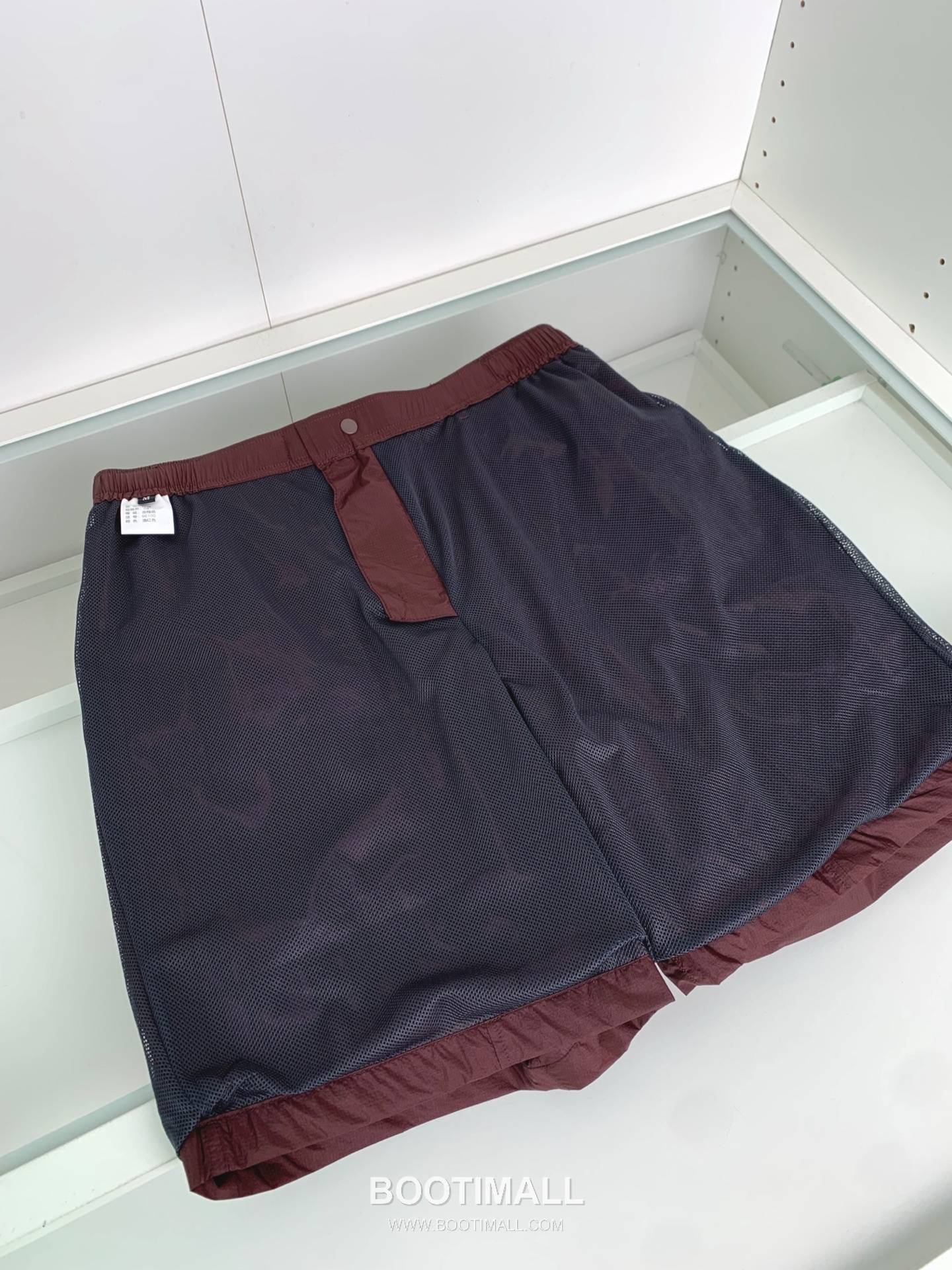 오프화이트 로고 버클 나일론 블렌드 버건디 그린 비치 쇼츠 Off-White Logo Buckle Nylon Blend Beach Shorts D24542 8