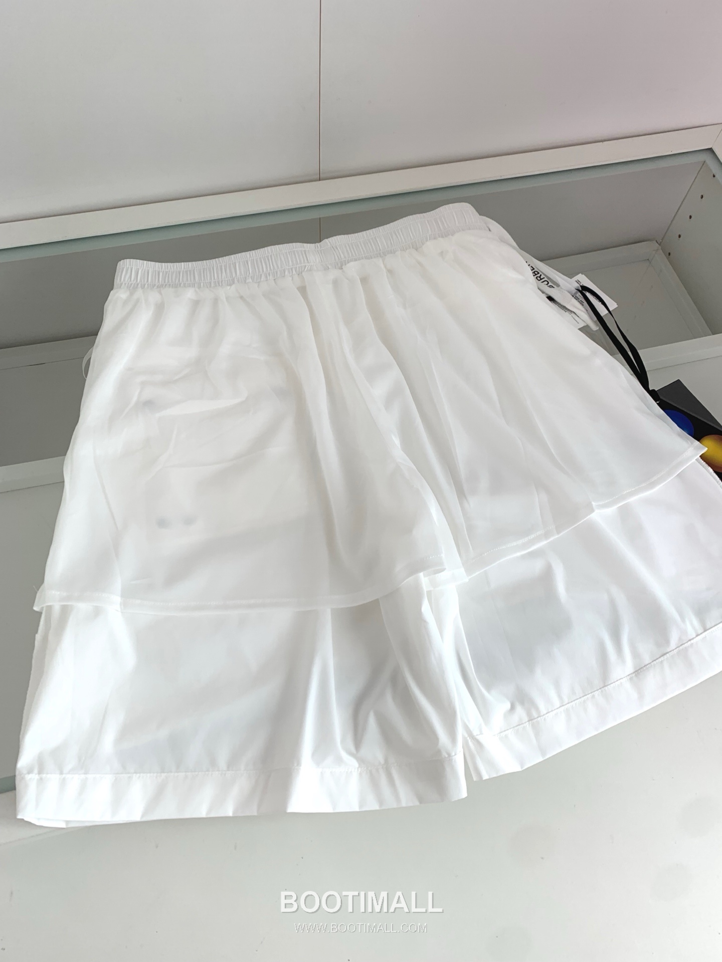 버버리 로고 패치 폴리에스터 블렌드 블랙 화이트 카키 드로스트링 비치 쇼츠 Burberry Logo Patch Polyester Blend Drawstring Beach Shorts D215432 9