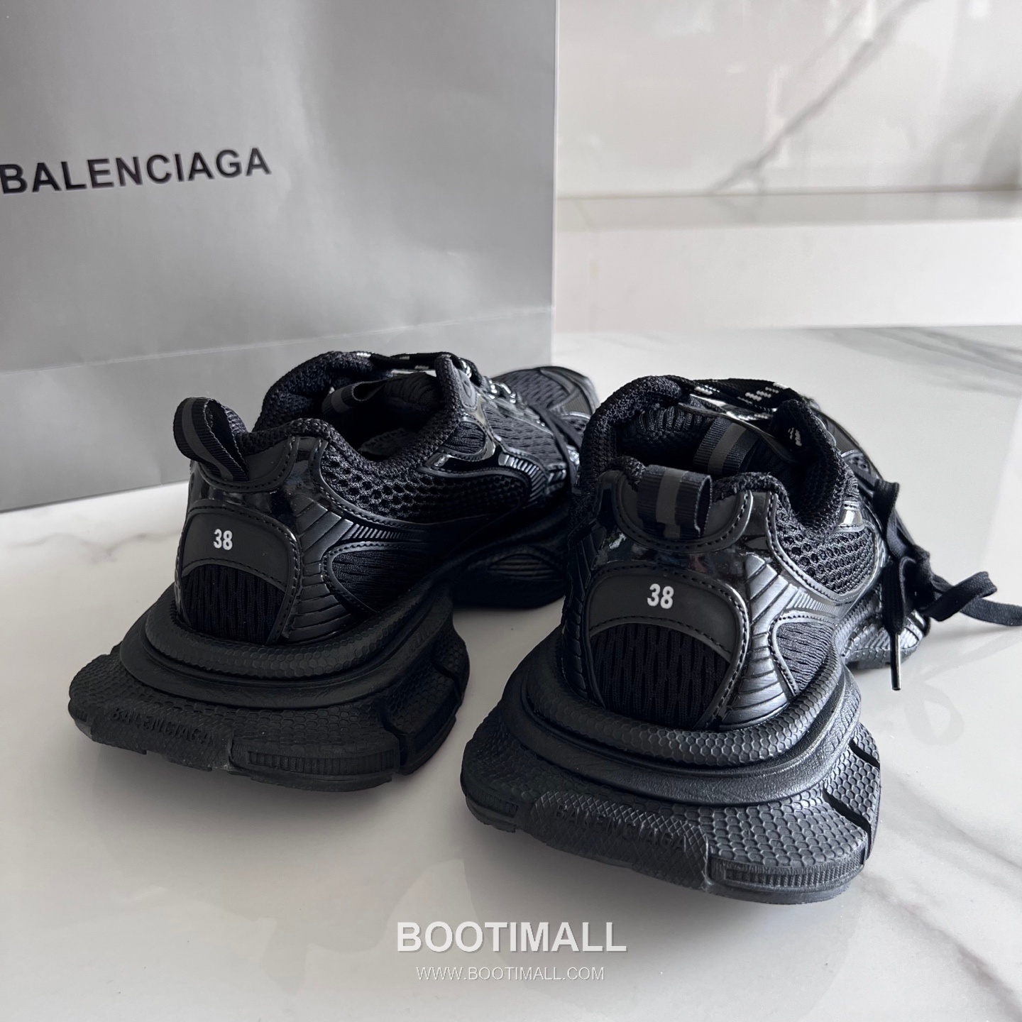발렌시아가 팬텀 스니커즈 메쉬 레더 블랙 청키 러너 스니커즈 Balenciaga Phantom Sneaker Mesh Leather Black Chunky Runner Sneakers 3