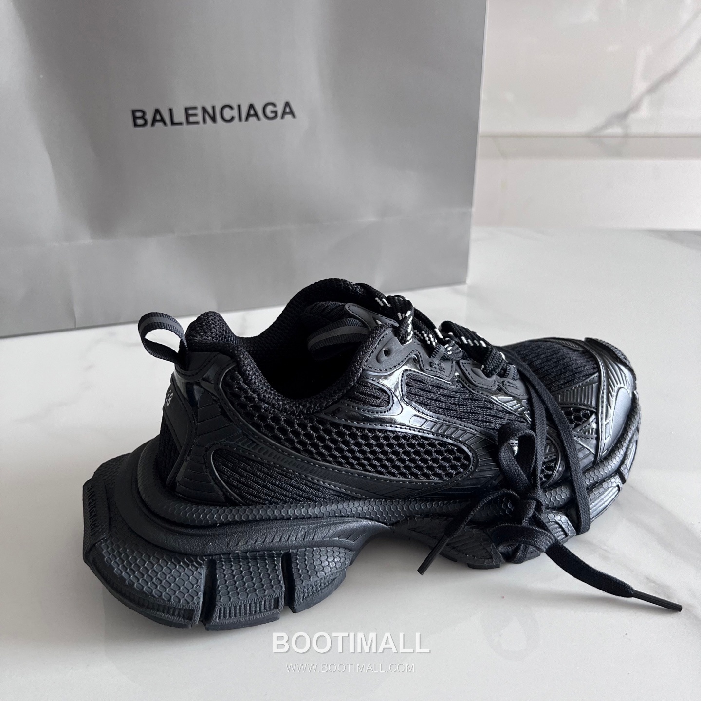 발렌시아가 팬텀 스니커즈 메쉬 레더 블랙 청키 러너 스니커즈 Balenciaga Phantom Sneaker Mesh Leather Black Chunky Runner Sneakers 4
