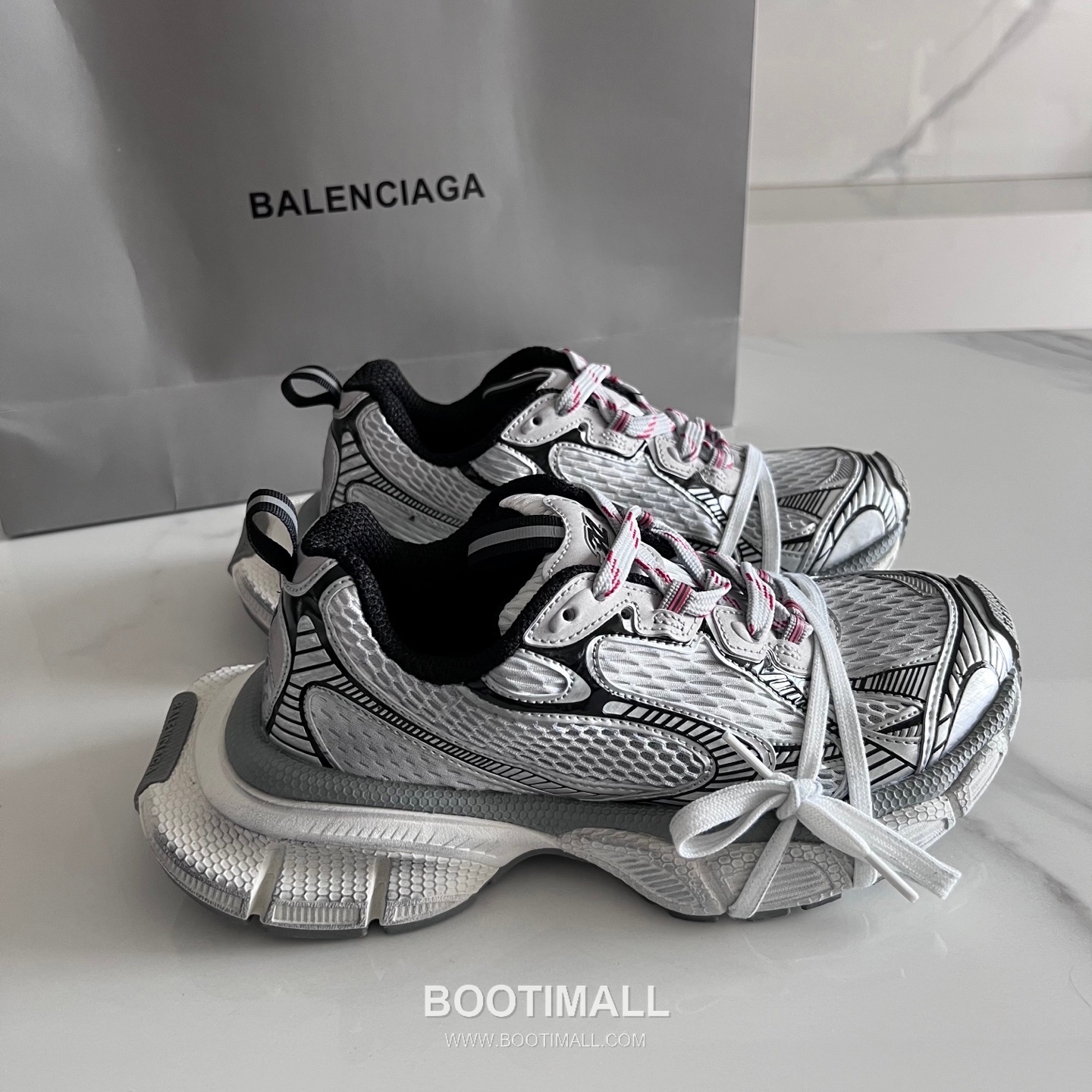 발렌시아가 팬텀 스니커즈 메쉬 레더 블랙 청키 러너 스니커즈 Balenciaga Phantom Sneaker Mesh Leather Black Chunky Runner Sneakers 1