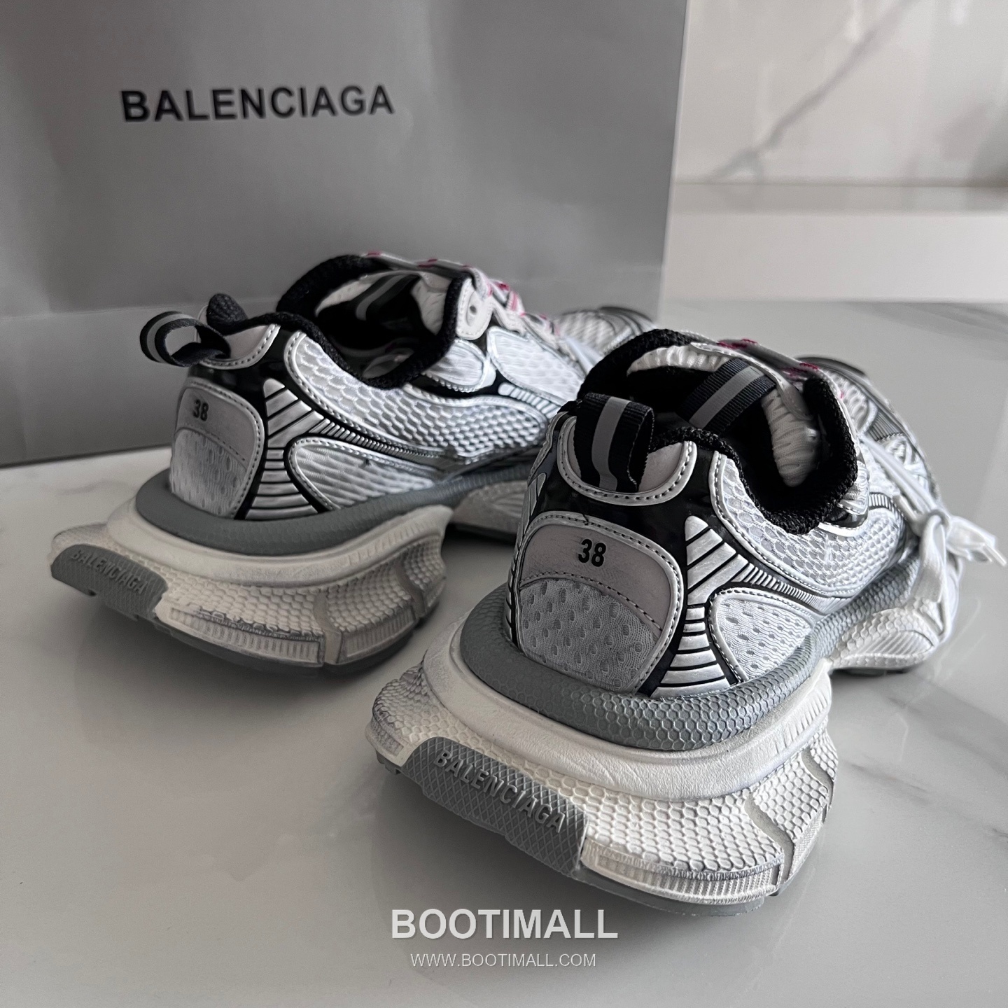 발렌시아가 팬텀 스니커즈 메쉬 레더 블랙 청키 러너 스니커즈 Balenciaga Phantom Sneaker Mesh Leather Black Chunky Runner Sneakers 3