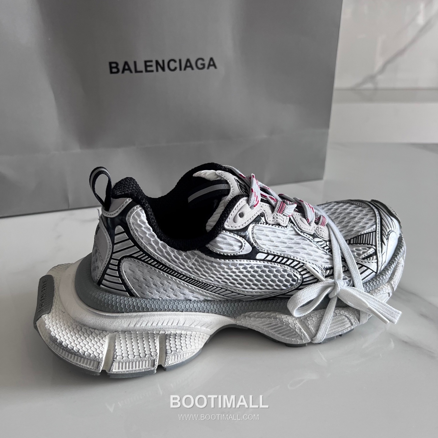 발렌시아가 팬텀 스니커즈 메쉬 레더 블랙 청키 러너 스니커즈 Balenciaga Phantom Sneaker Mesh Leather Black Chunky Runner Sneakers 4