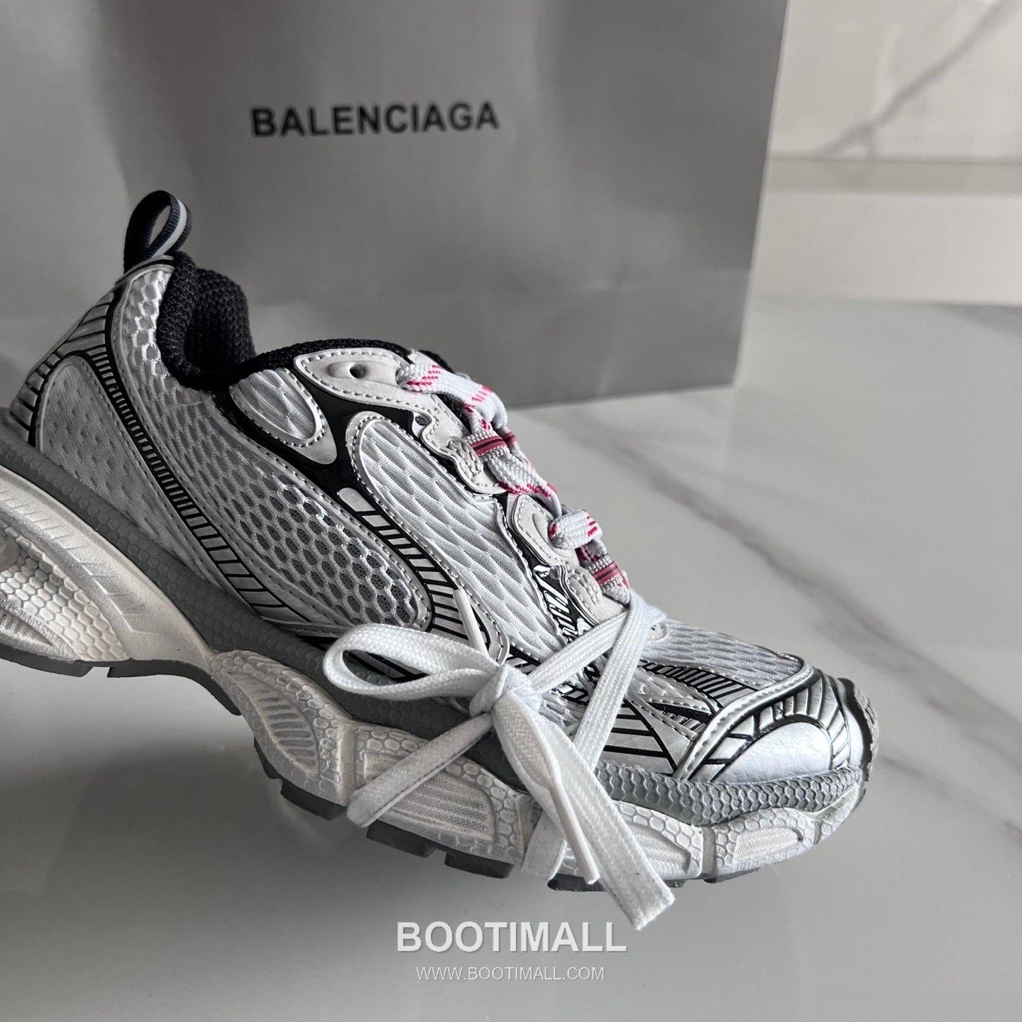 발렌시아가 팬텀 스니커즈 메쉬 레더 블랙 청키 러너 스니커즈 Balenciaga Phantom Sneaker Mesh Leather Black Chunky Runner Sneakers 5