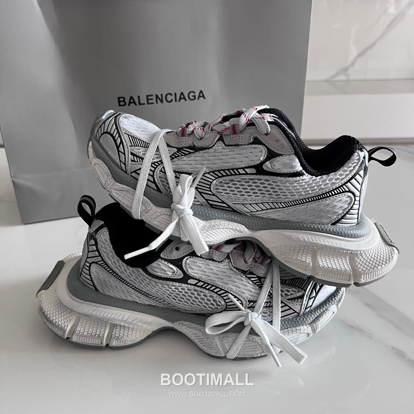 발렌시아가 팬텀 스니커즈 메쉬 레더 블랙 청키 러너 스니커즈 Balenciaga Phantom Sneaker Mesh Leather Black Chunky Runner Sneakers 7