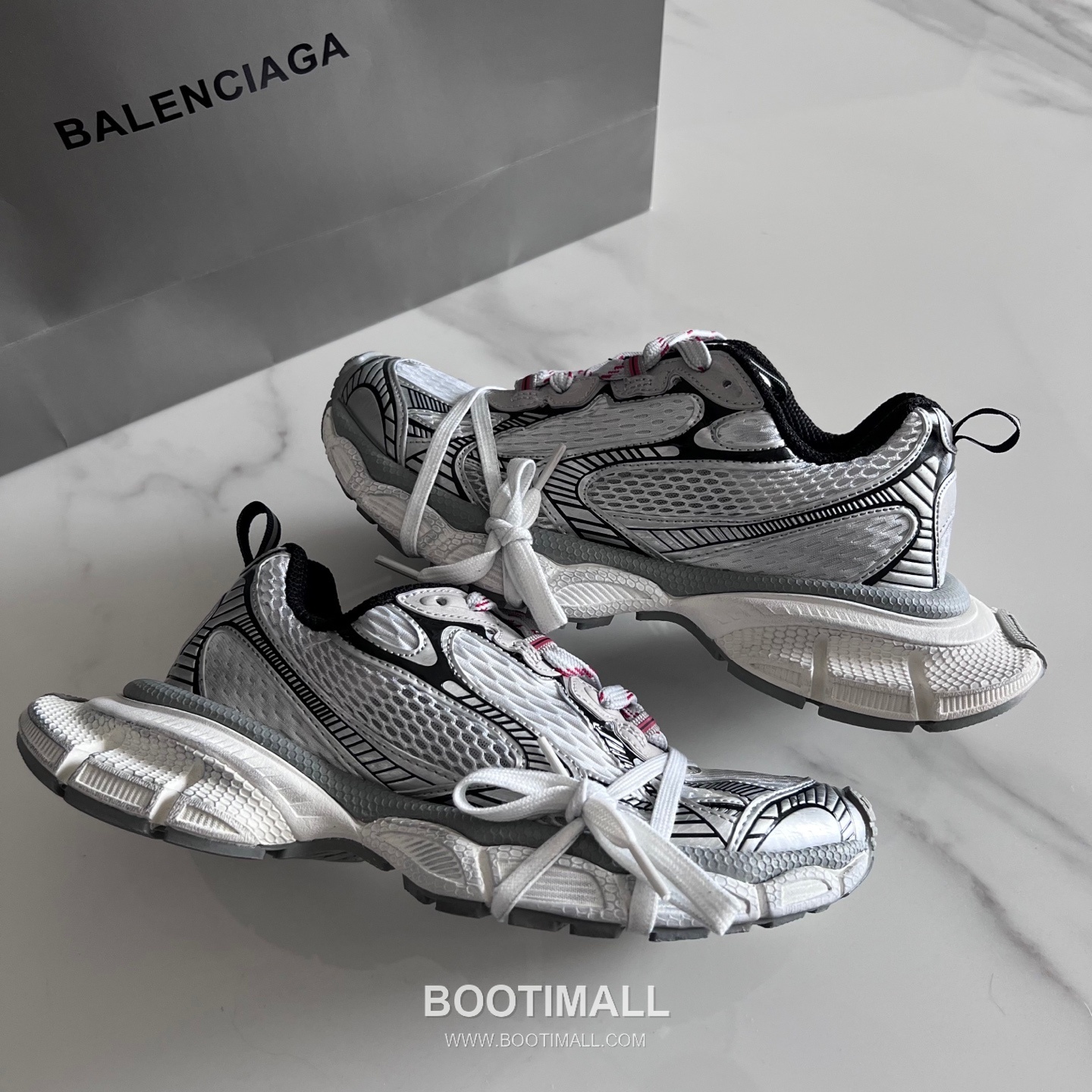 발렌시아가 팬텀 스니커즈 메쉬 레더 블랙 청키 러너 스니커즈 Balenciaga Phantom Sneaker Mesh Leather Black Chunky Runner Sneakers 8