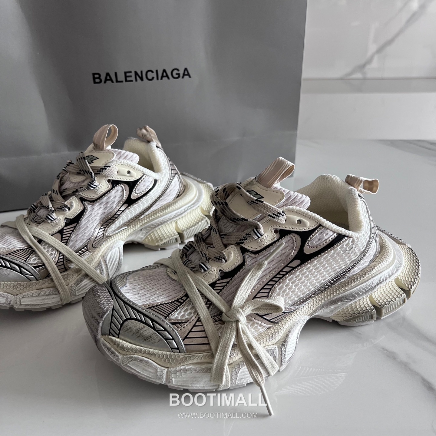 발렌시아가 팬텀 스니커즈 메쉬 레더 블랙 청키 러너 스니커즈 Balenciaga Phantom Sneaker Mesh Leather Black Chunky Runner Sneakers 2