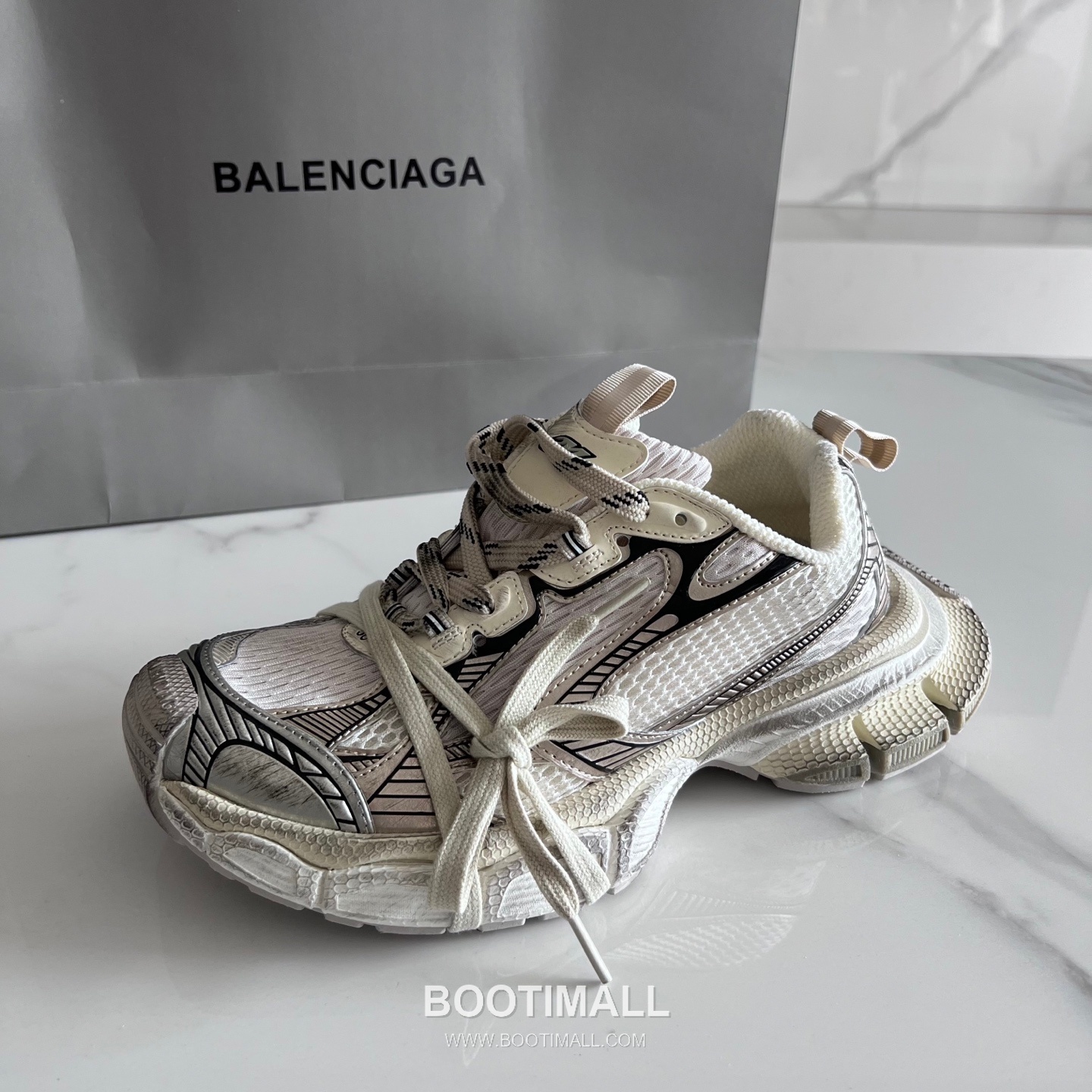 발렌시아가 팬텀 스니커즈 메쉬 레더 블랙 청키 러너 스니커즈 Balenciaga Phantom Sneaker Mesh Leather Black Chunky Runner Sneakers 9