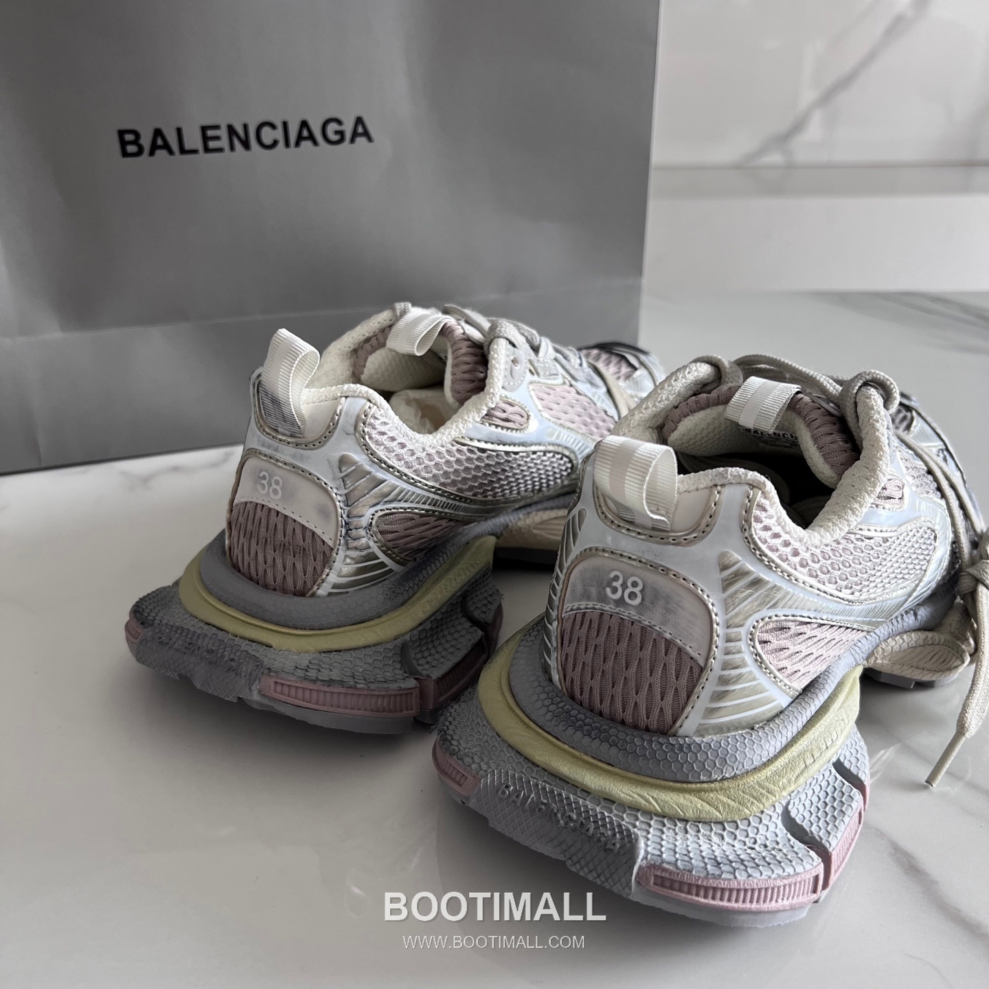 발렌시아가 팬텀 스니커즈 메쉬 레더 블랙 청키 러너 스니커즈 Balenciaga Phantom Sneaker Mesh Leather Black Chunky Runner Sneakers 3