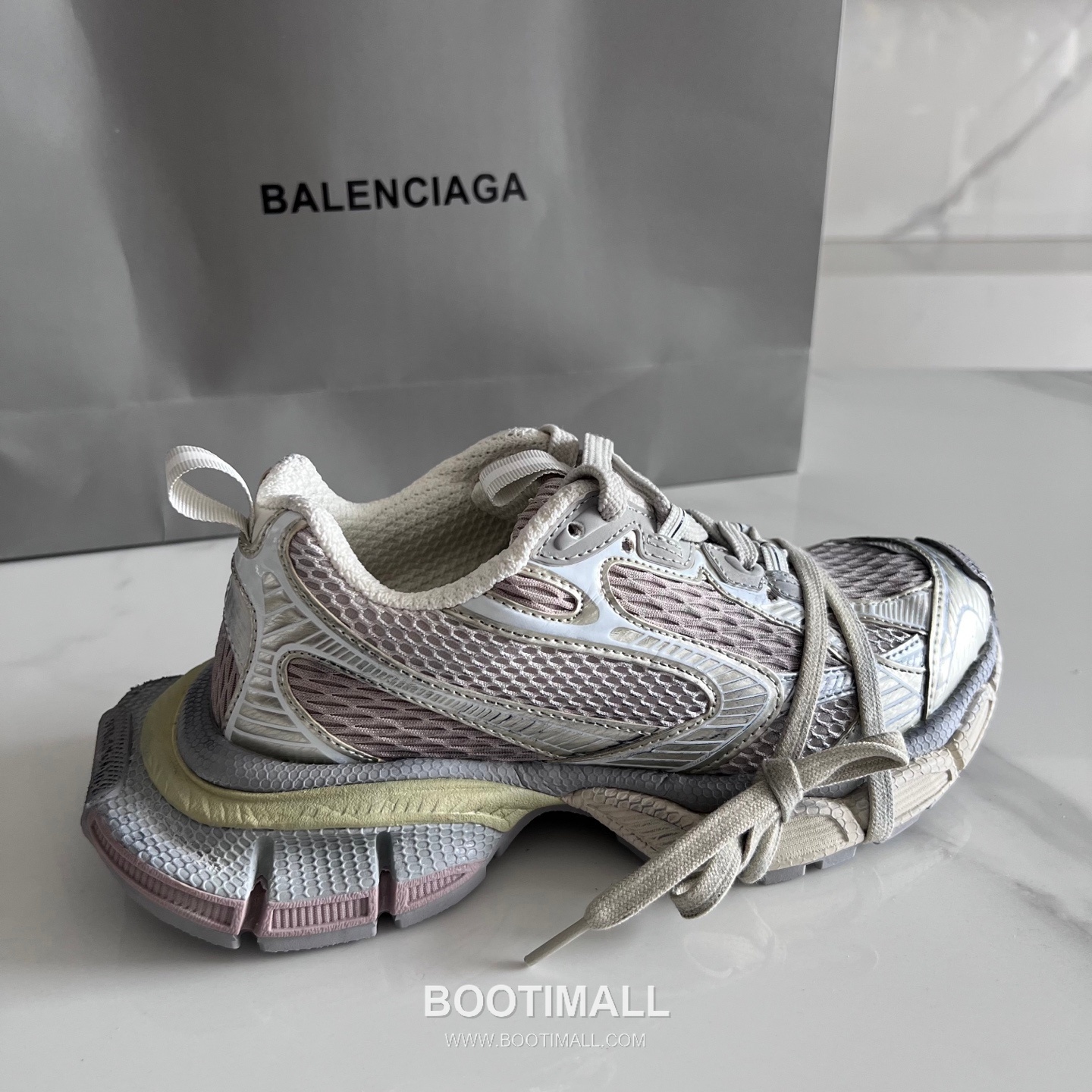 발렌시아가 팬텀 스니커즈 메쉬 레더 블랙 청키 러너 스니커즈 Balenciaga Phantom Sneaker Mesh Leather Black Chunky Runner Sneakers 4