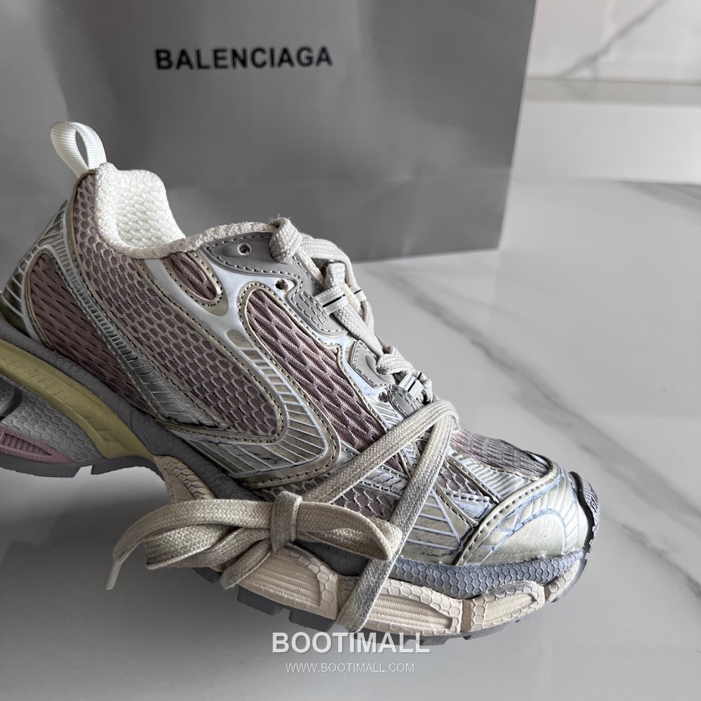 발렌시아가 팬텀 스니커즈 메쉬 레더 블랙 청키 러너 스니커즈 Balenciaga Phantom Sneaker Mesh Leather Black Chunky Runner Sneakers 5