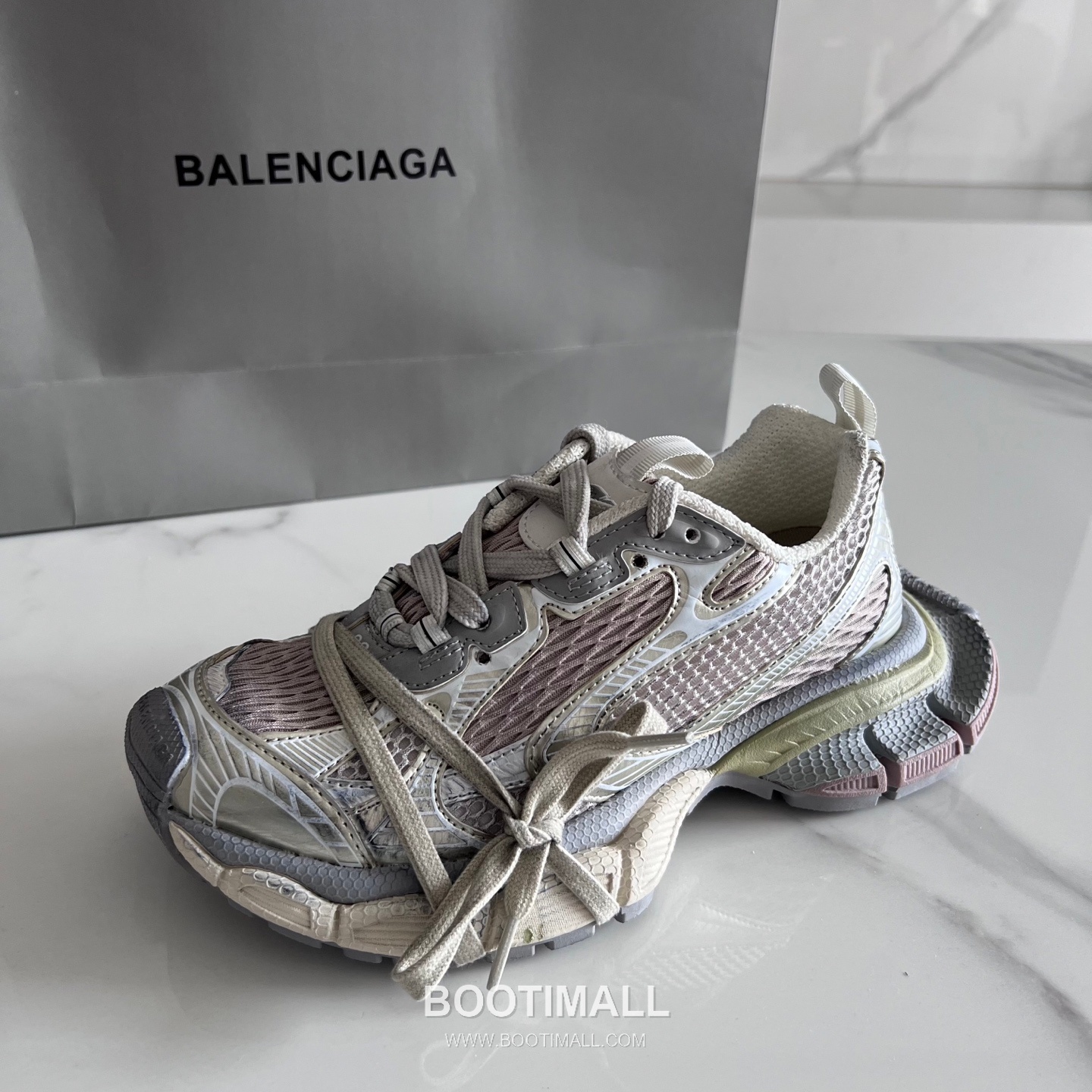 발렌시아가 팬텀 스니커즈 메쉬 레더 블랙 청키 러너 스니커즈 Balenciaga Phantom Sneaker Mesh Leather Black Chunky Runner Sneakers 9