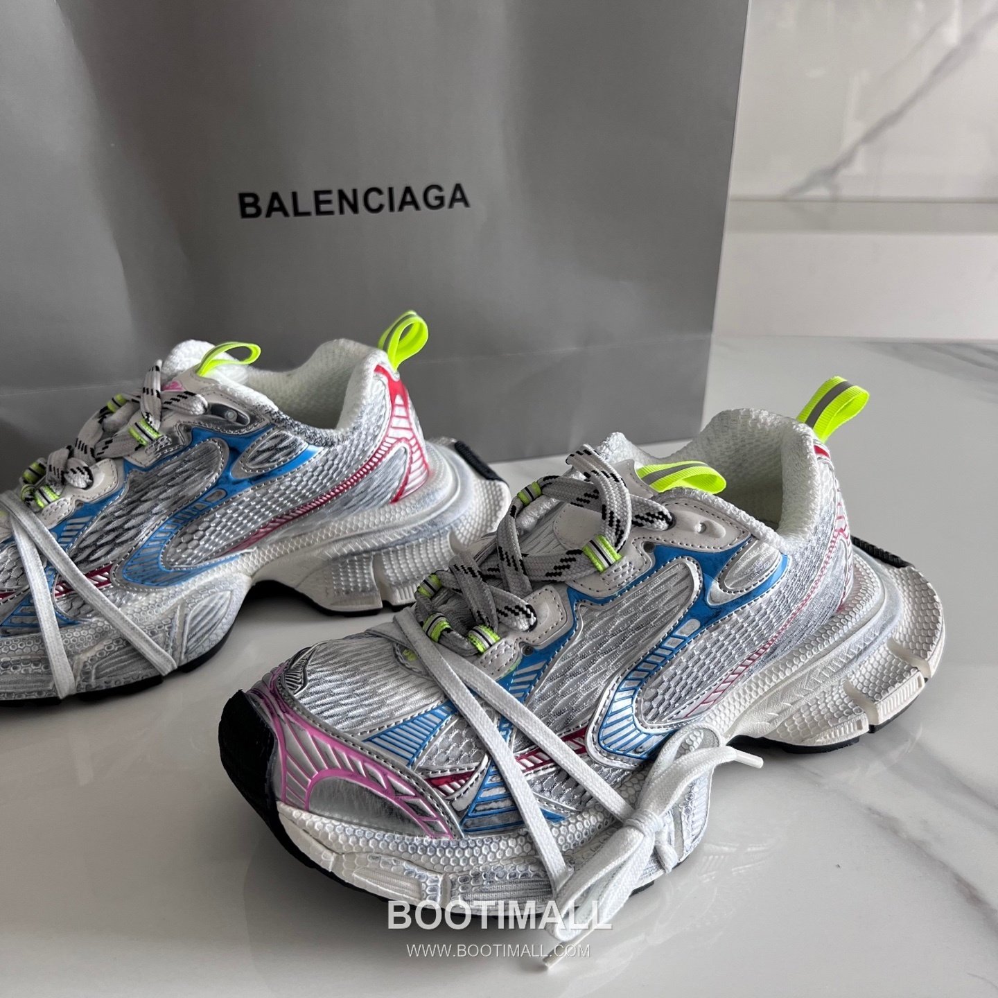 발렌시아가 팬텀 스니커즈 메쉬 레더 블랙 청키 러너 스니커즈 Balenciaga Phantom Sneaker Mesh Leather Black Chunky Runner Sneakers 2