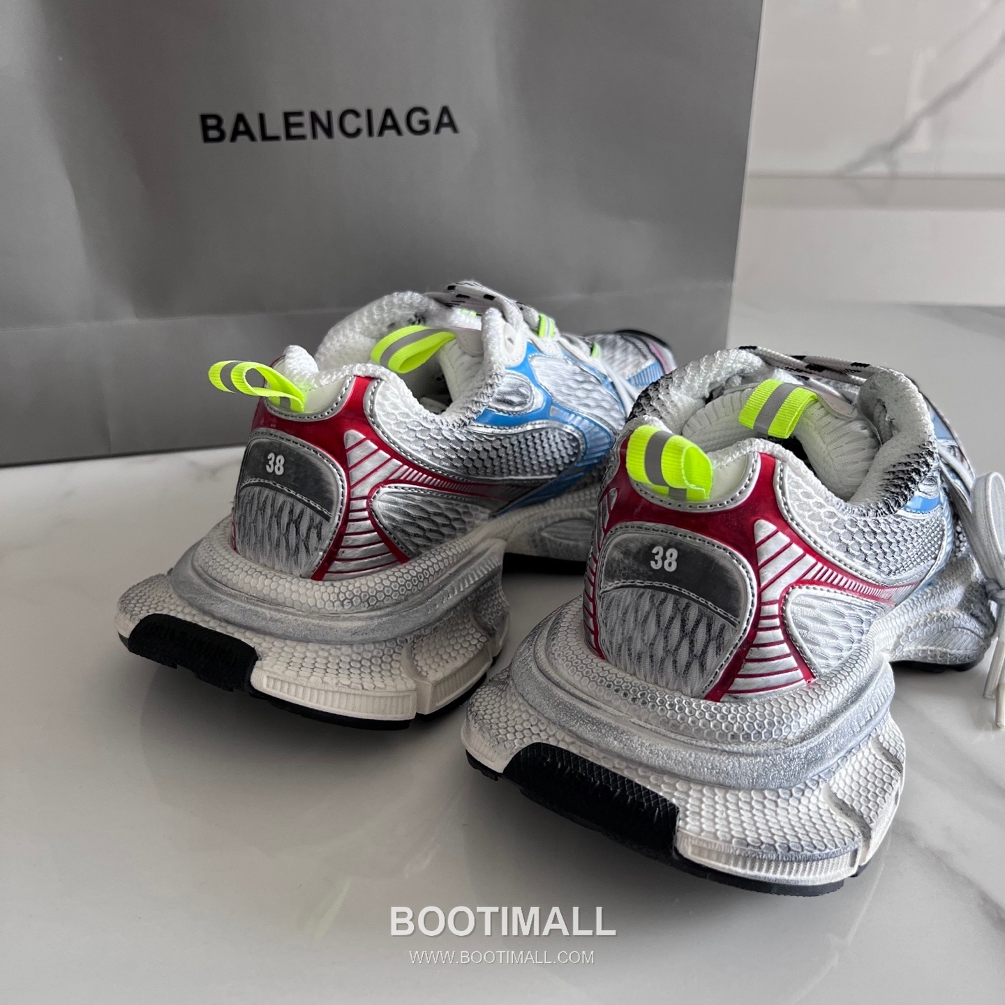 발렌시아가 팬텀 스니커즈 메쉬 레더 블랙 청키 러너 스니커즈 Balenciaga Phantom Sneaker Mesh Leather Black Chunky Runner Sneakers 3