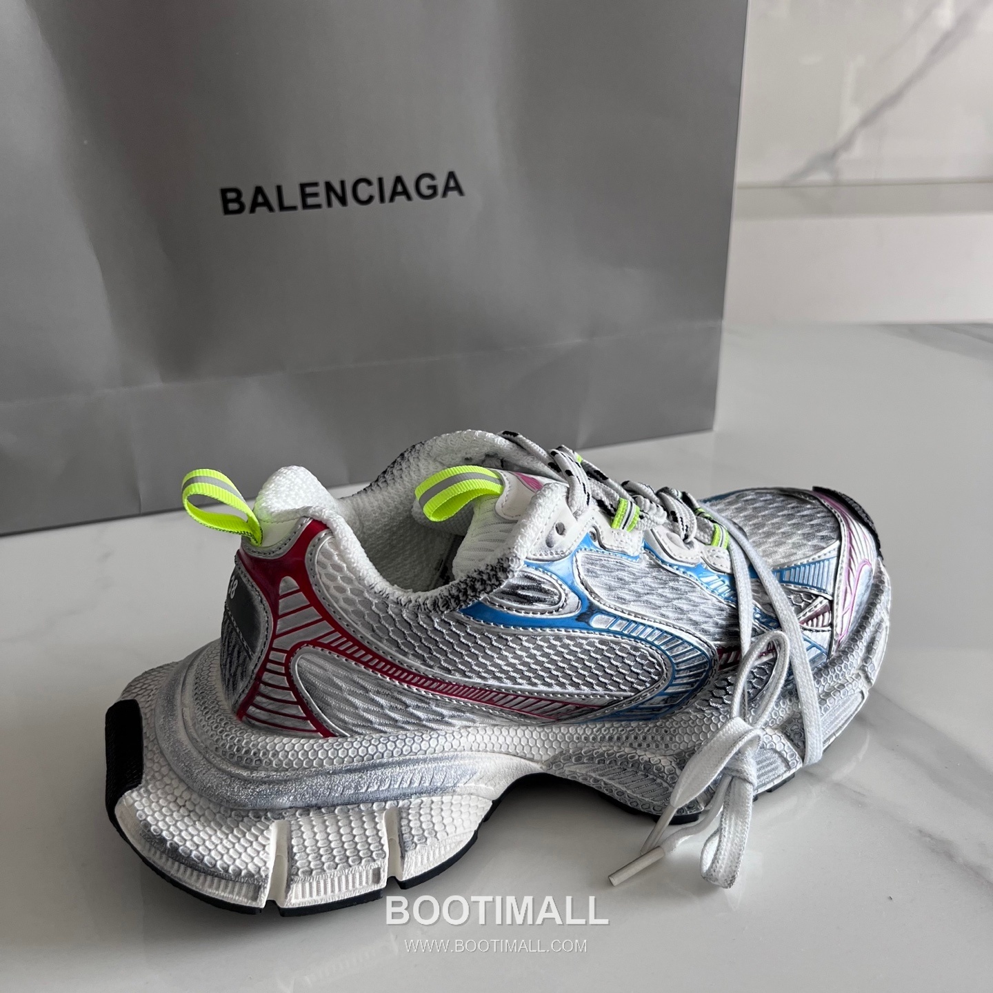 발렌시아가 팬텀 스니커즈 메쉬 레더 블랙 청키 러너 스니커즈 Balenciaga Phantom Sneaker Mesh Leather Black Chunky Runner Sneakers 4