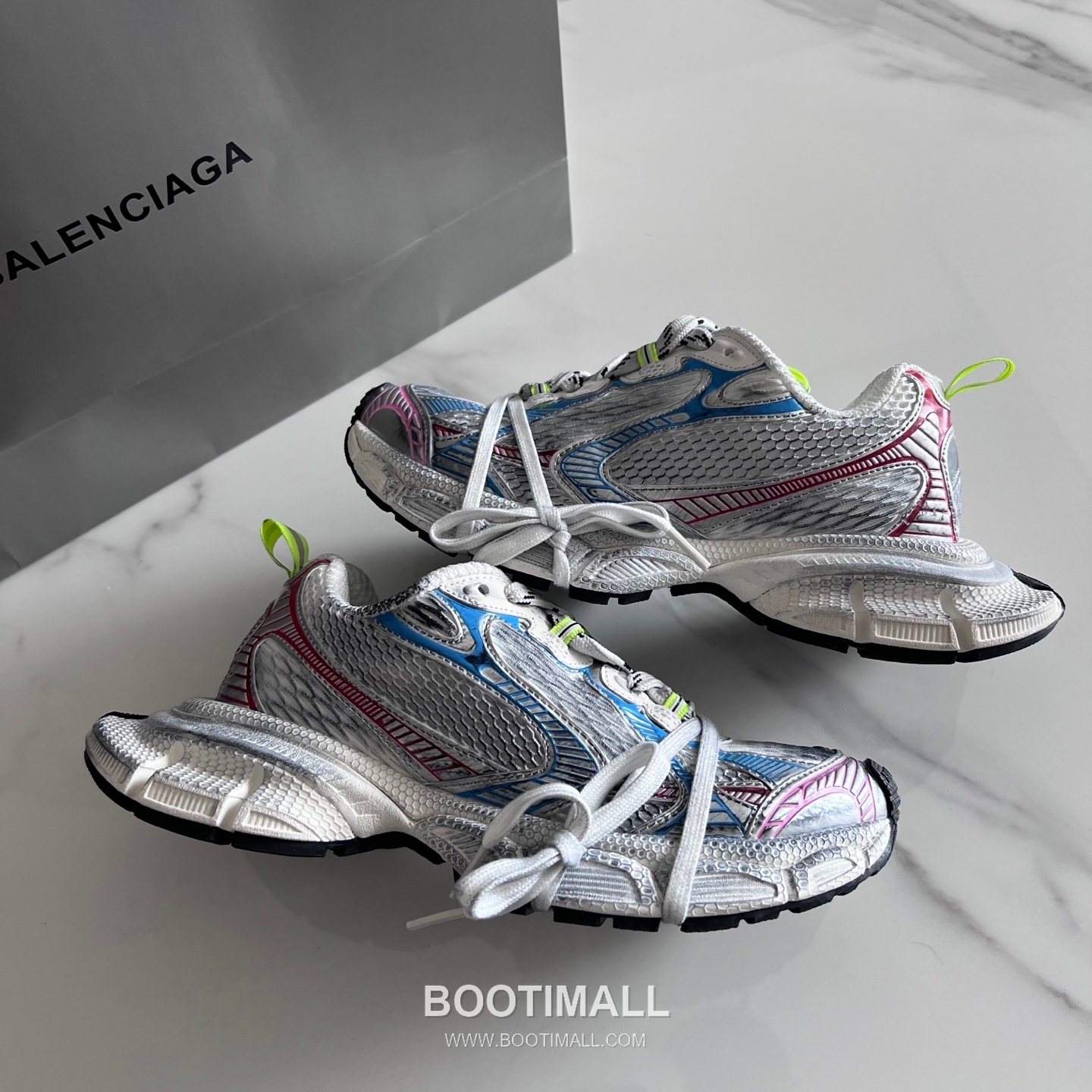 발렌시아가 팬텀 스니커즈 메쉬 레더 블랙 청키 러너 스니커즈 Balenciaga Phantom Sneaker Mesh Leather Black Chunky Runner Sneakers 8