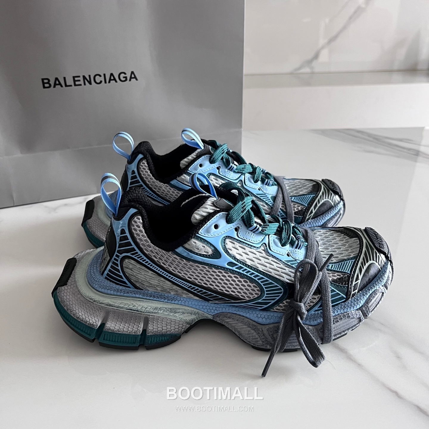 발렌시아가 팬텀 스니커즈 메쉬 레더 블랙 청키 러너 스니커즈 Balenciaga Phantom Sneaker Mesh Leather Black Chunky Runner Sneakers 1