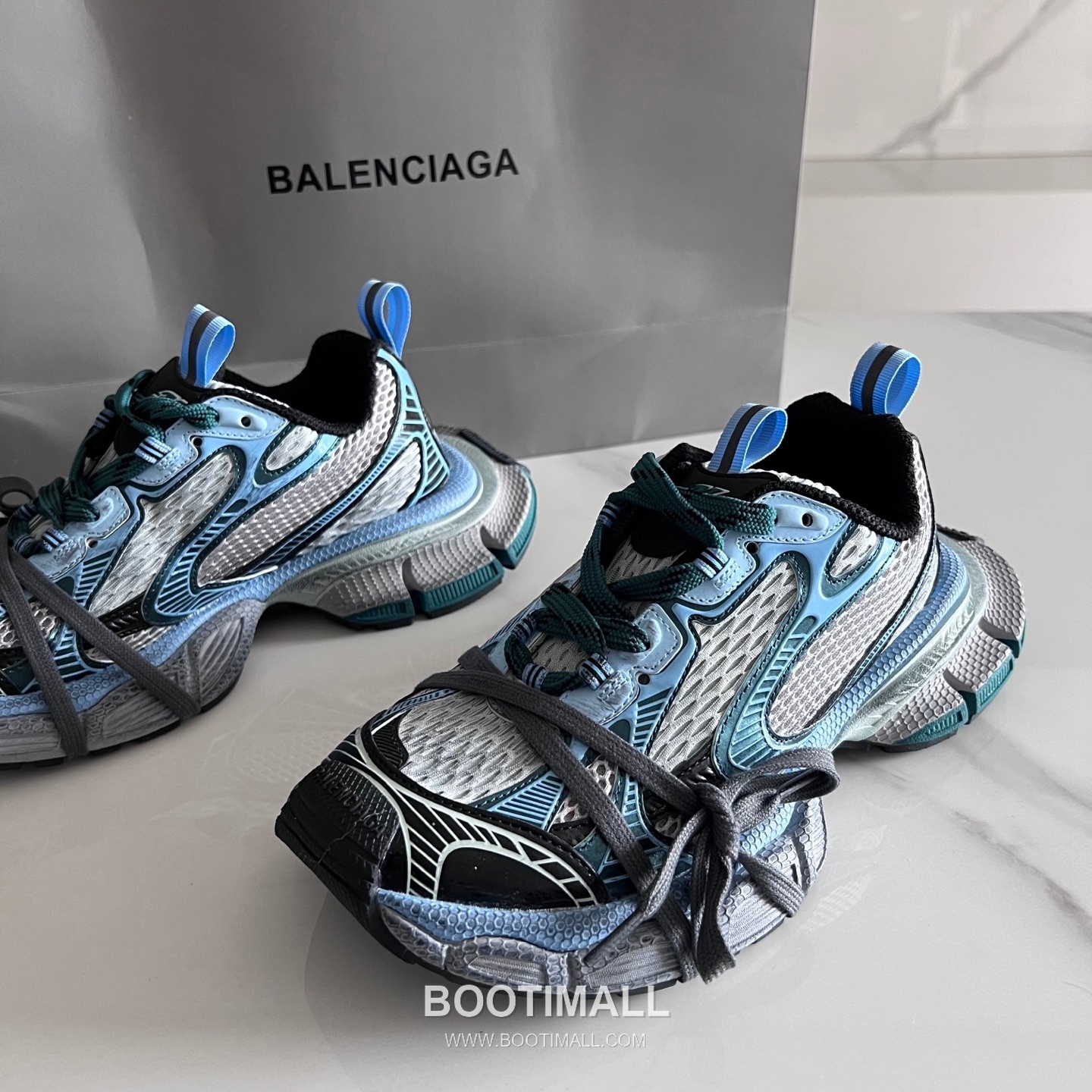 발렌시아가 팬텀 스니커즈 메쉬 레더 블랙 청키 러너 스니커즈 Balenciaga Phantom Sneaker Mesh Leather Black Chunky Runner Sneakers 2