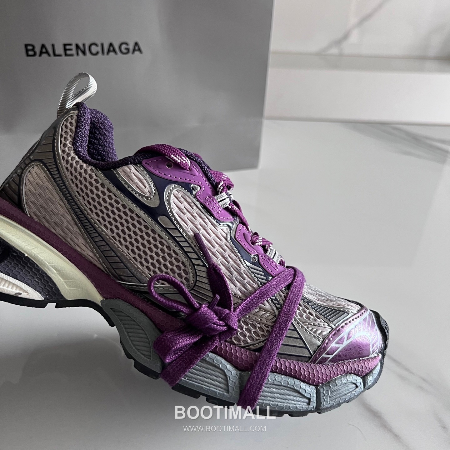 발렌시아가 팬텀 스니커즈 메쉬 레더 블랙 청키 러너 스니커즈 Balenciaga Phantom Sneaker Mesh Leather Black Chunky Runner Sneakers 5