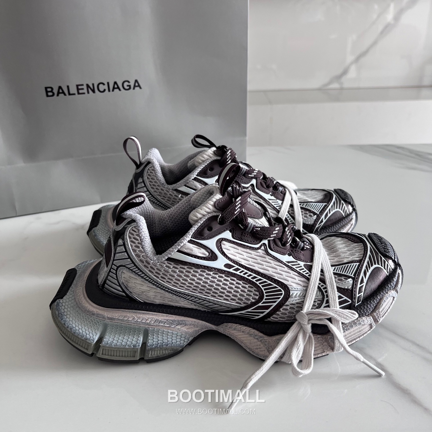 발렌시아가 팬텀 스니커즈 메쉬 레더 블랙 청키 러너 스니커즈 Balenciaga Phantom Sneaker Mesh Leather Black Chunky Runner Sneakers 1