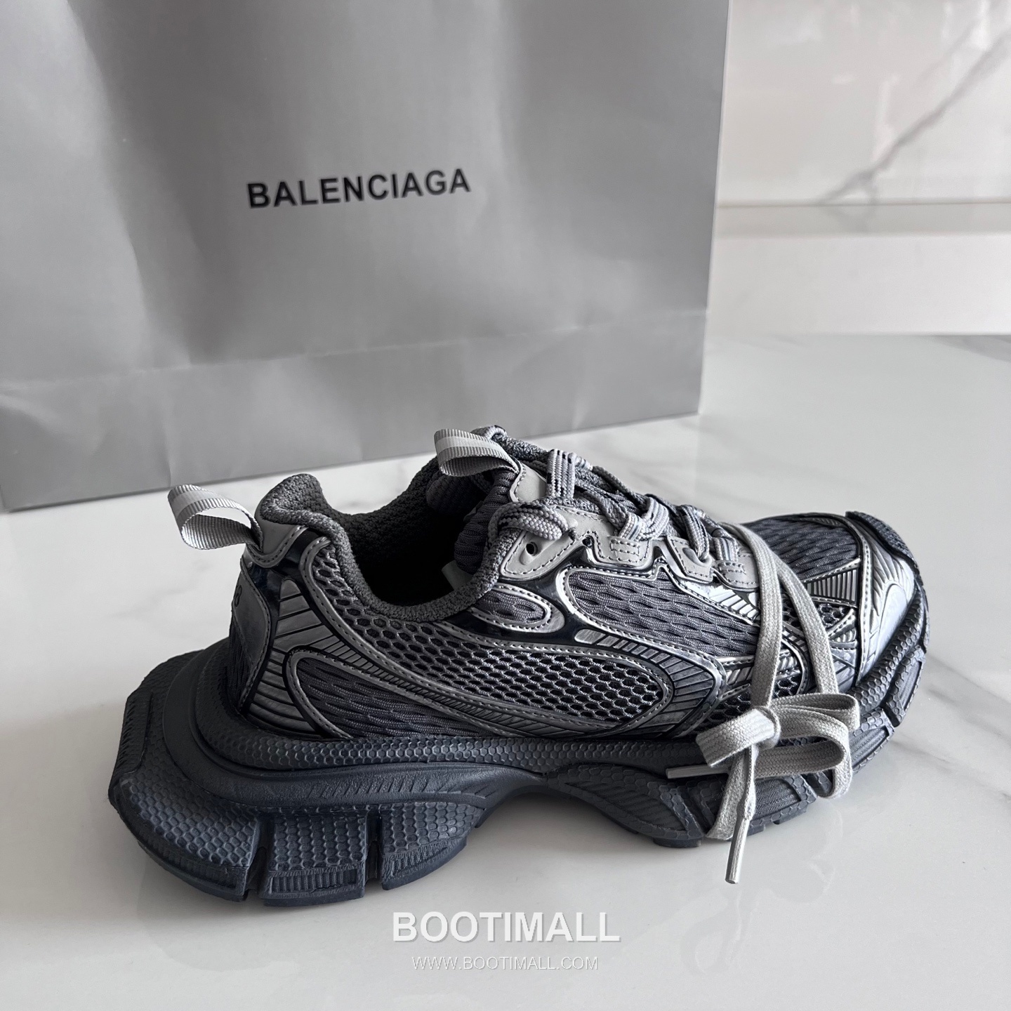 발렌시아가 팬텀 스니커즈 메쉬 레더 블랙 청키 러너 스니커즈 Balenciaga Phantom Sneaker Mesh Leather Black Chunky Runner Sneakers 4
