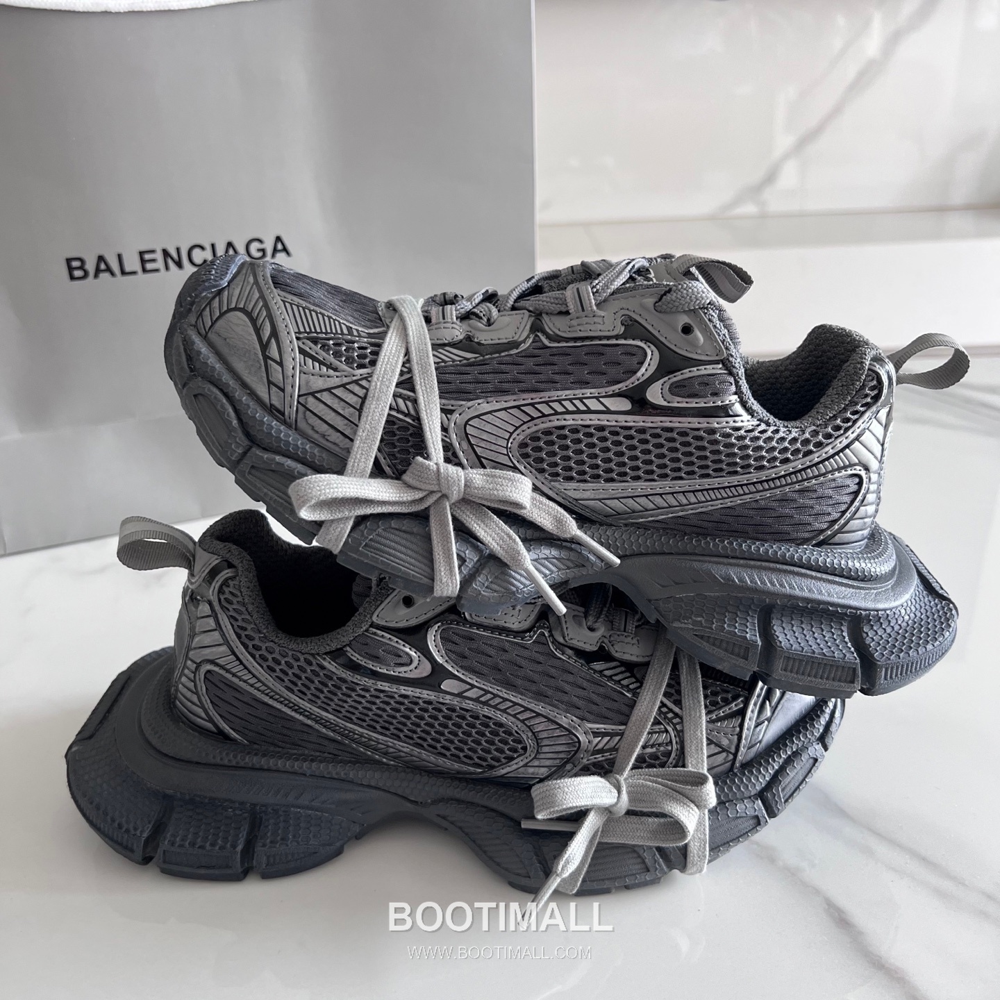 발렌시아가 팬텀 스니커즈 메쉬 레더 블랙 청키 러너 스니커즈 Balenciaga Phantom Sneaker Mesh Leather Black Chunky Runner Sneakers 7