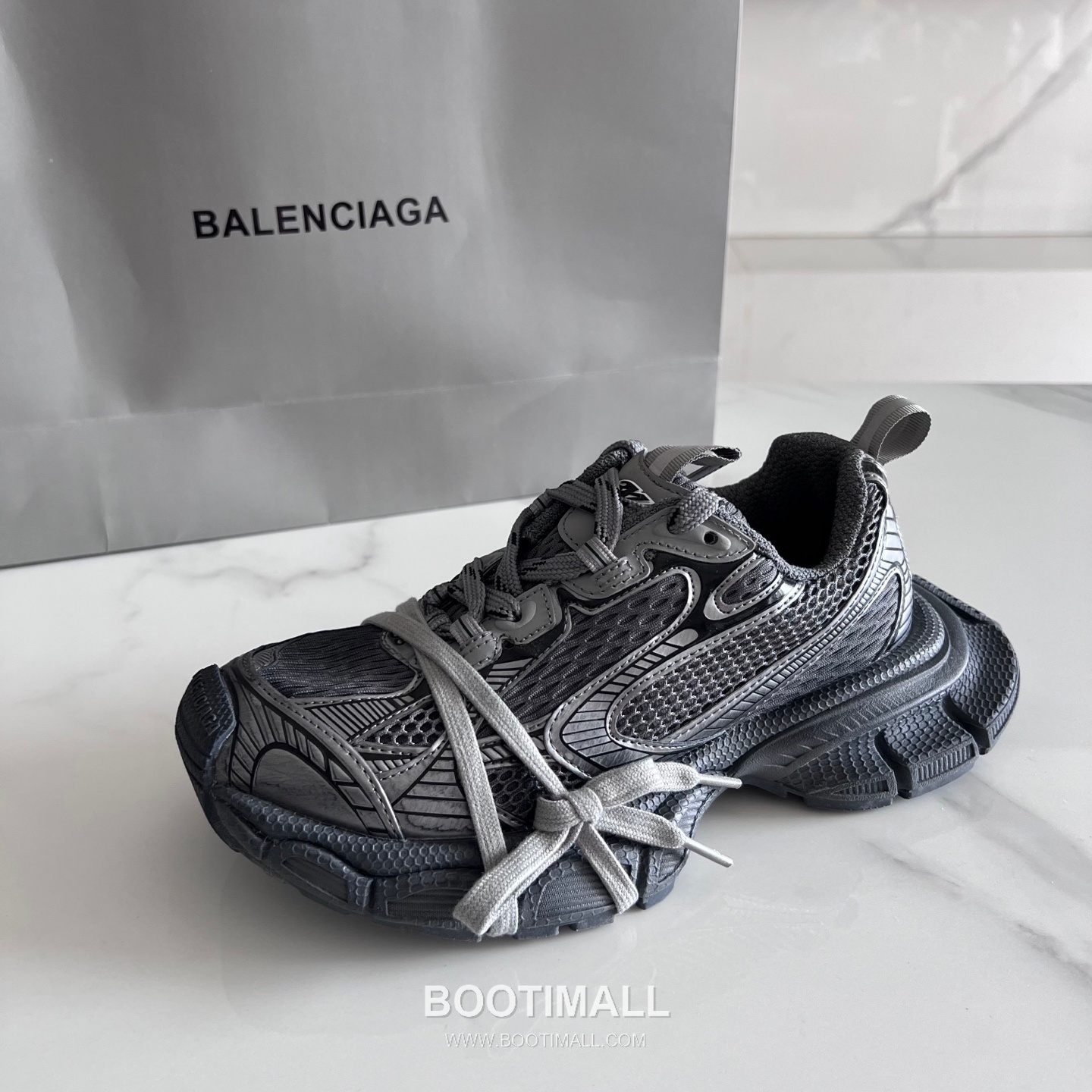 발렌시아가 팬텀 스니커즈 메쉬 레더 블랙 청키 러너 스니커즈 Balenciaga Phantom Sneaker Mesh Leather Black Chunky Runner Sneakers 9