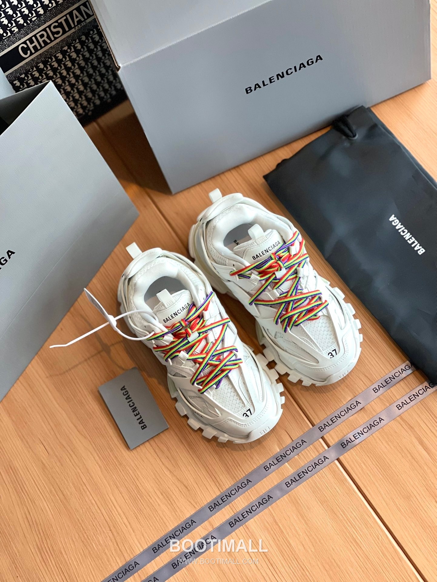 발렌시아가 트랙 메쉬 레더 블랙 청키 러너 스니커즈 Balenciaga Track Mesh Leather Black Chunky Runner Sneakers 2