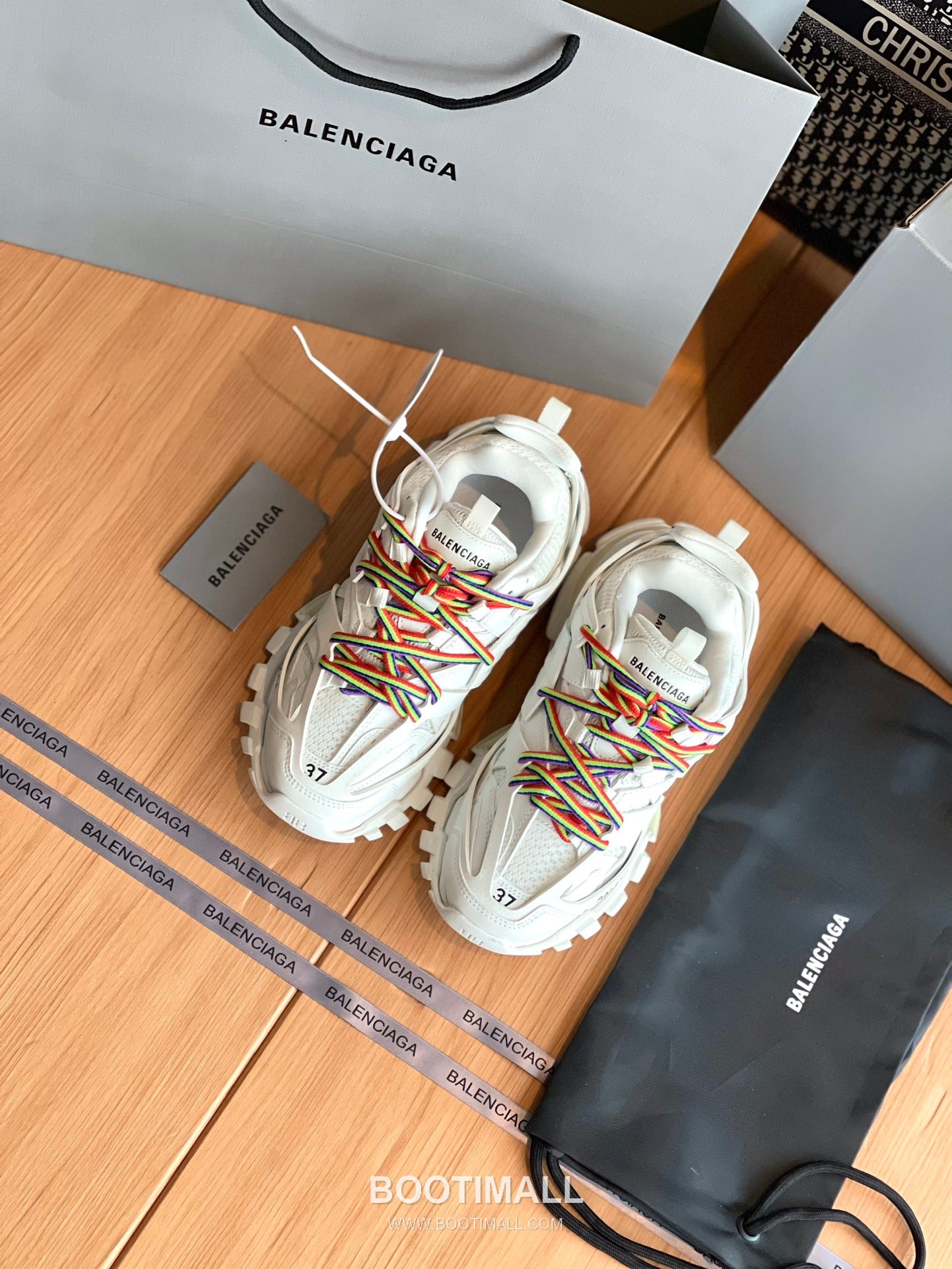 발렌시아가 트랙 메쉬 레더 블랙 청키 러너 스니커즈 Balenciaga Track Mesh Leather Black Chunky Runner Sneakers 3