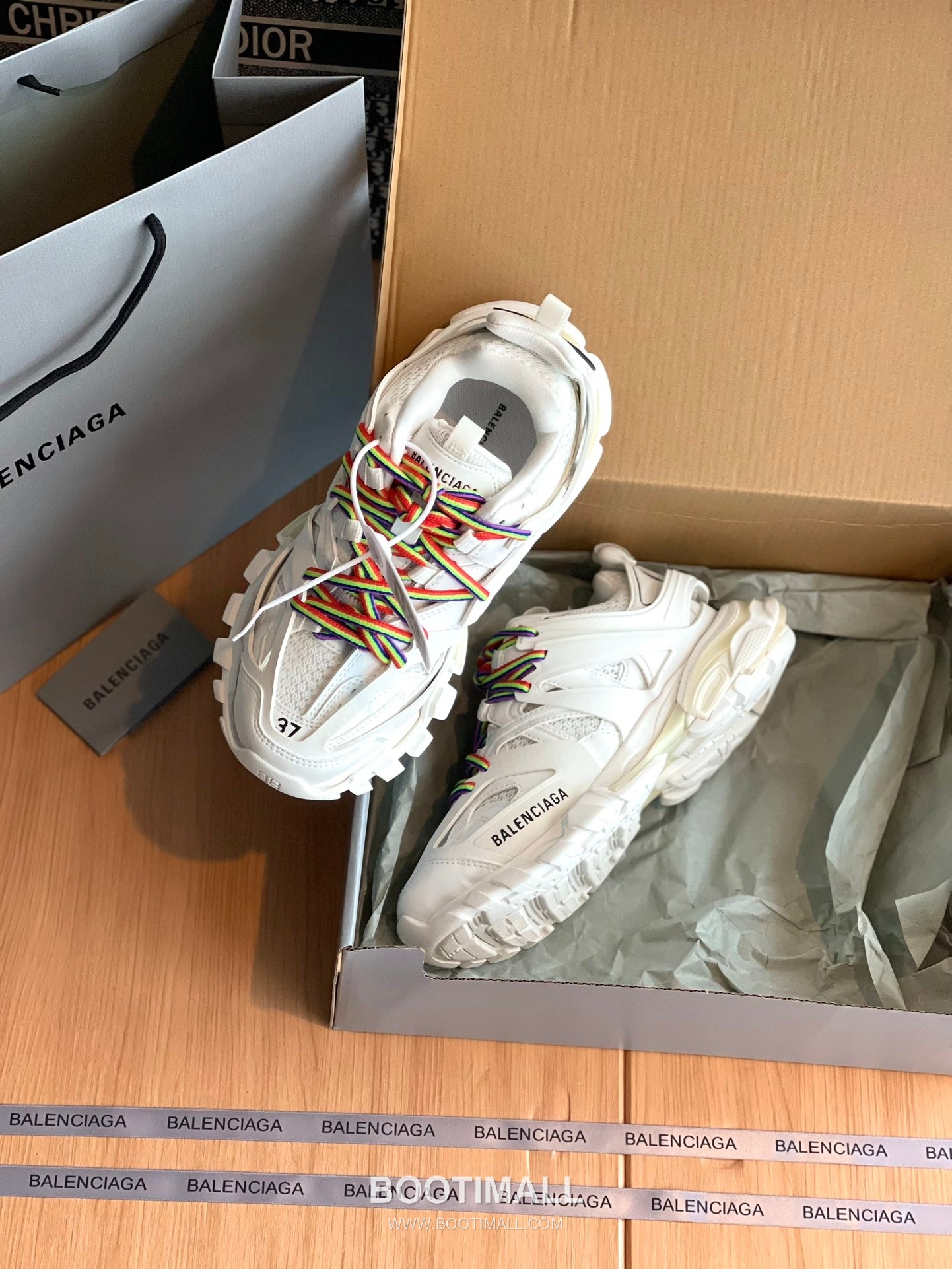 발렌시아가 트랙 메쉬 레더 블랙 청키 러너 스니커즈 Balenciaga Track Mesh Leather Black Chunky Runner Sneakers 5