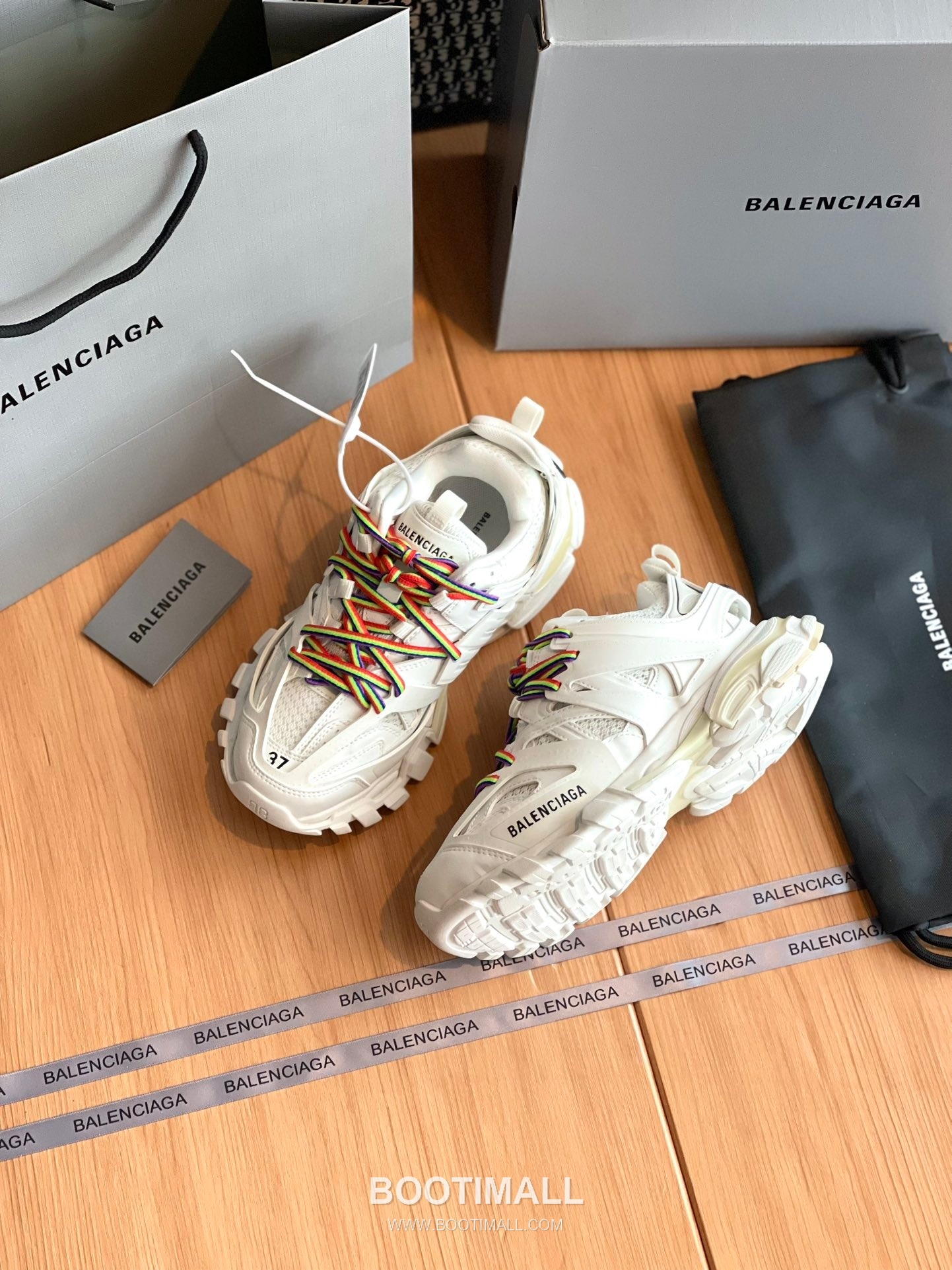 발렌시아가 트랙 메쉬 레더 블랙 청키 러너 스니커즈 Balenciaga Track Mesh Leather Black Chunky Runner Sneakers 7