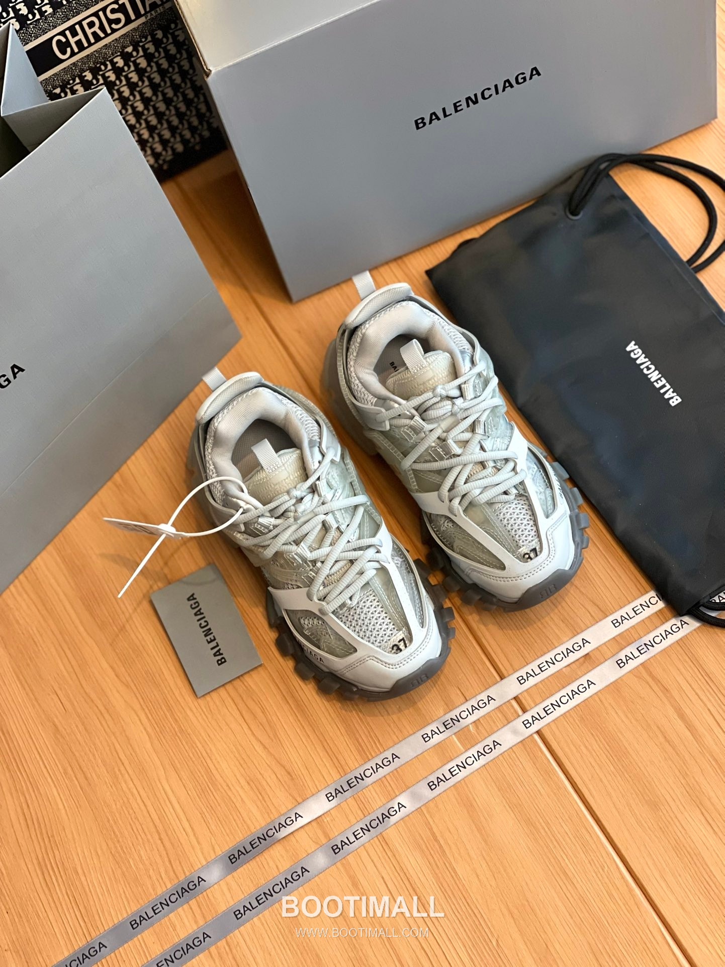 발렌시아가 트랙 메쉬 레더 블랙 청키 러너 스니커즈 Balenciaga Track Mesh Leather Black Chunky Runner Sneakers 2