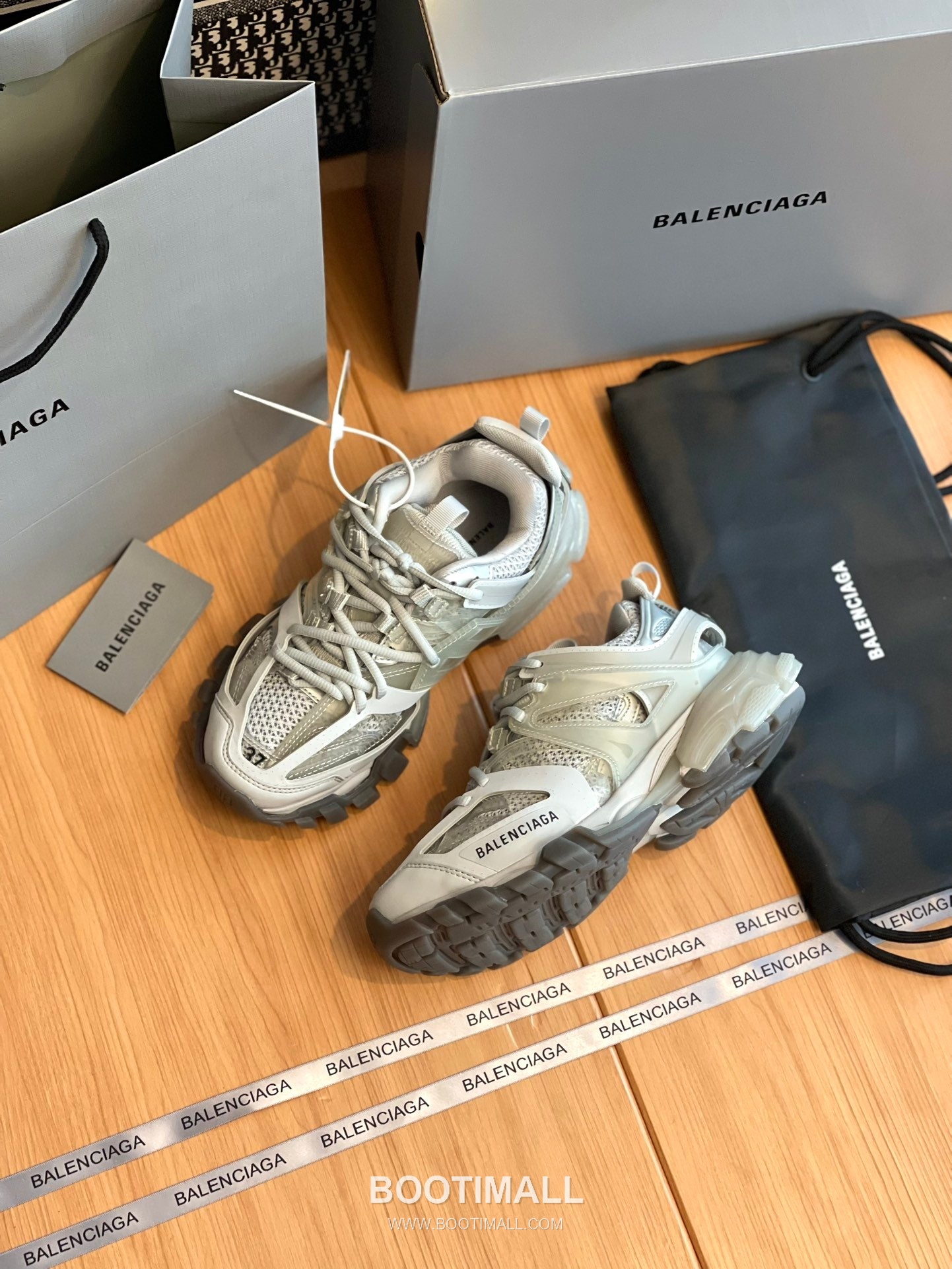 발렌시아가 트랙 메쉬 레더 블랙 청키 러너 스니커즈 Balenciaga Track Mesh Leather Black Chunky Runner Sneakers 7