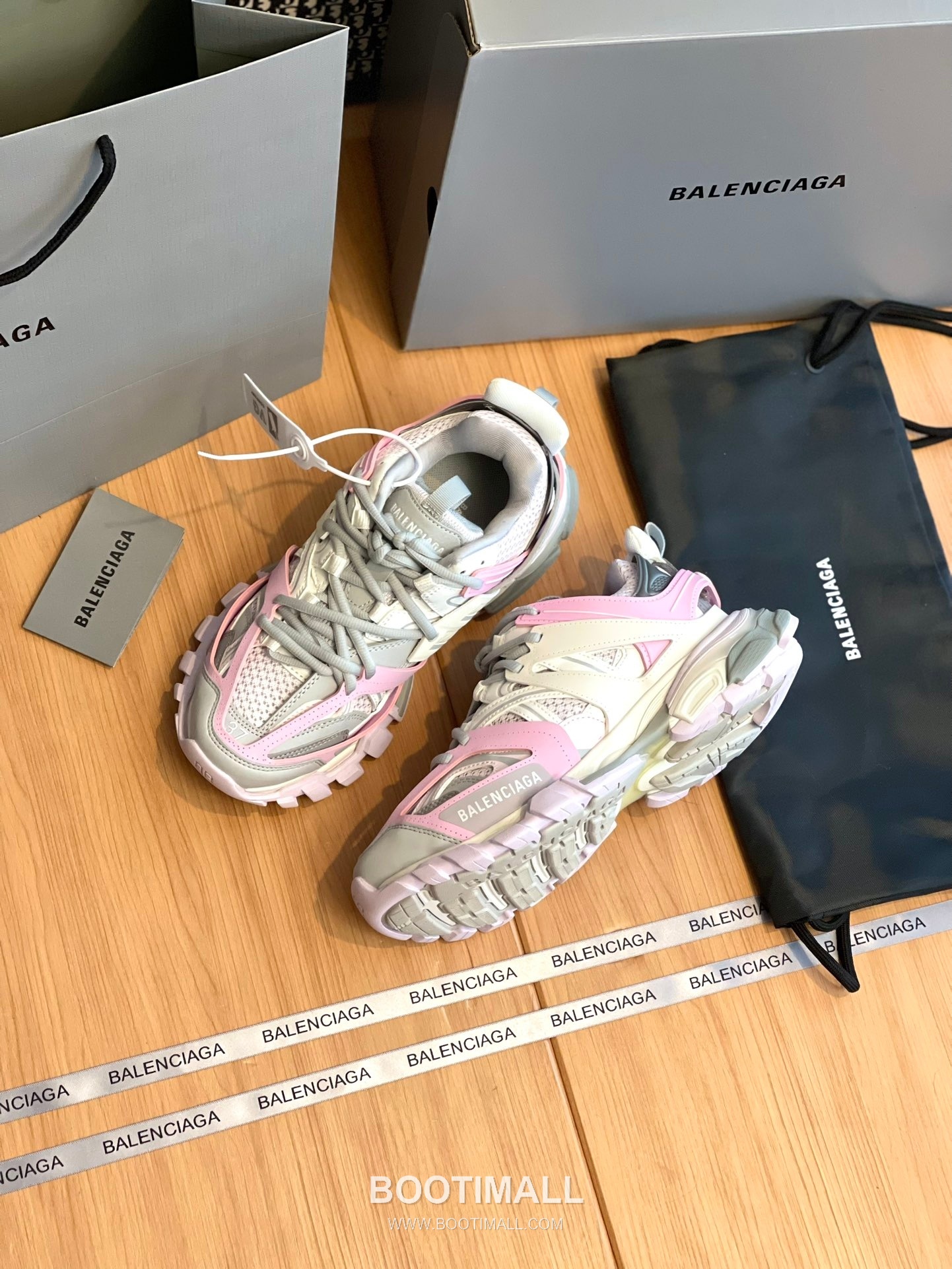 발렌시아가 트랙 메쉬 레더 블랙 청키 러너 스니커즈 Balenciaga Track Mesh Leather Black Chunky Runner Sneakers 7