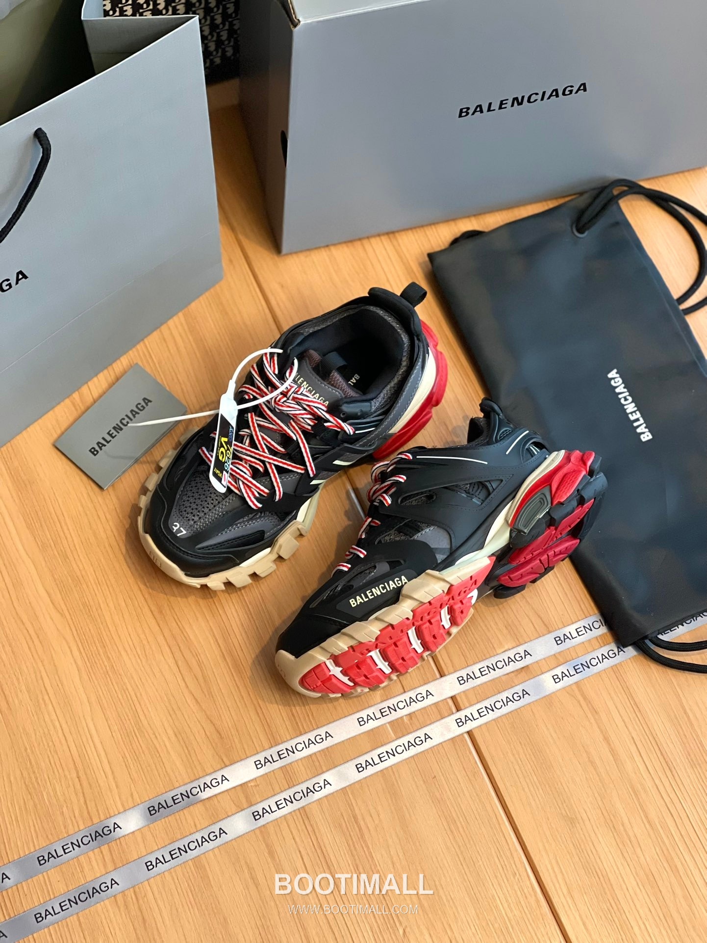 발렌시아가 트랙 메쉬 레더 블랙 청키 러너 스니커즈 Balenciaga Track Mesh Leather Black Chunky Runner Sneakers 7