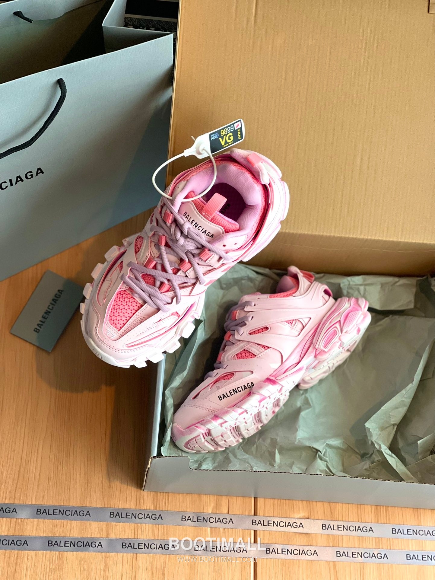 발렌시아가 트랙 메쉬 레더 블랙 청키 러너 스니커즈 Balenciaga Track Mesh Leather Black Chunky Runner Sneakers 5