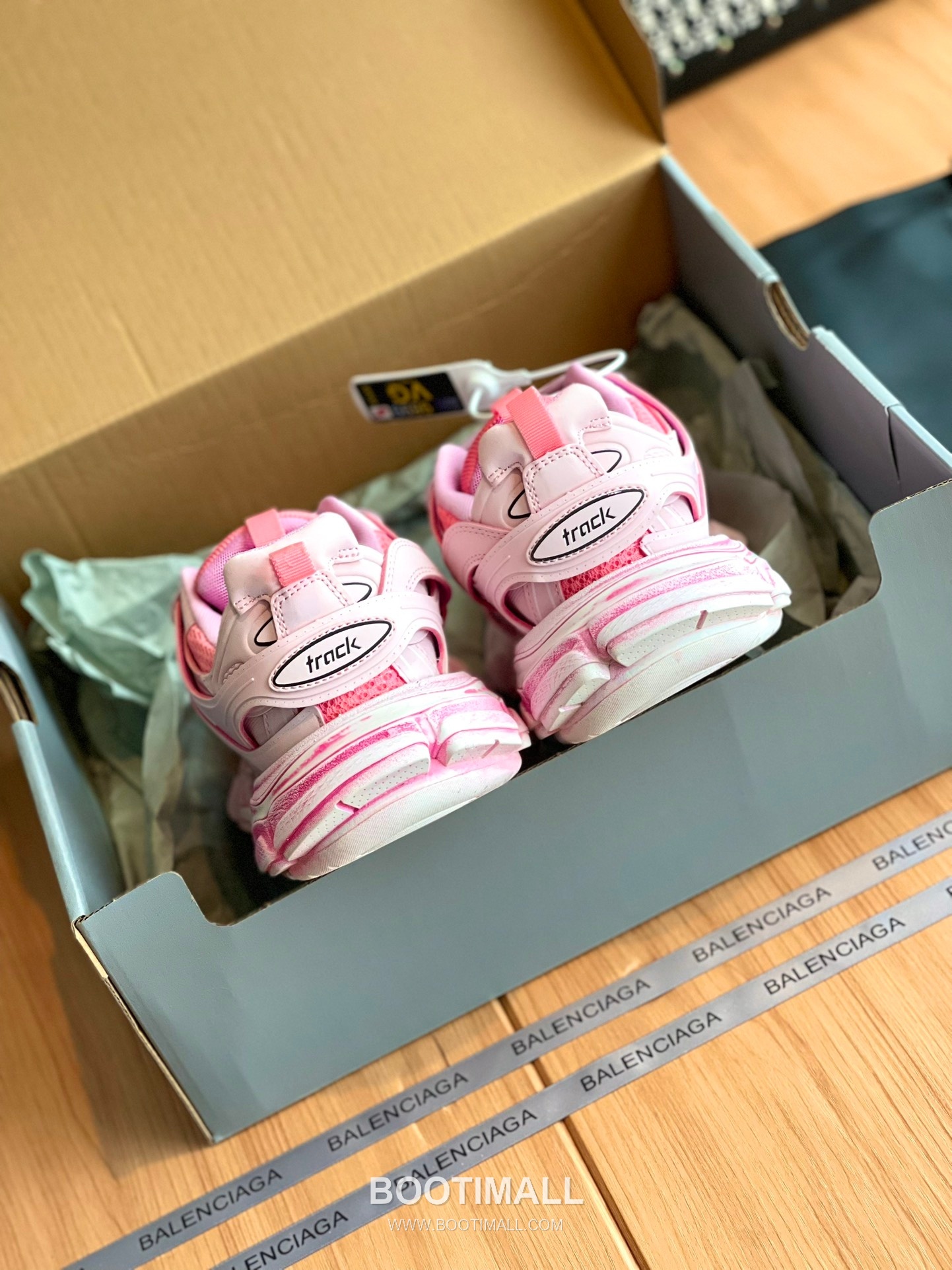 발렌시아가 트랙 메쉬 레더 블랙 청키 러너 스니커즈 Balenciaga Track Mesh Leather Black Chunky Runner Sneakers 8