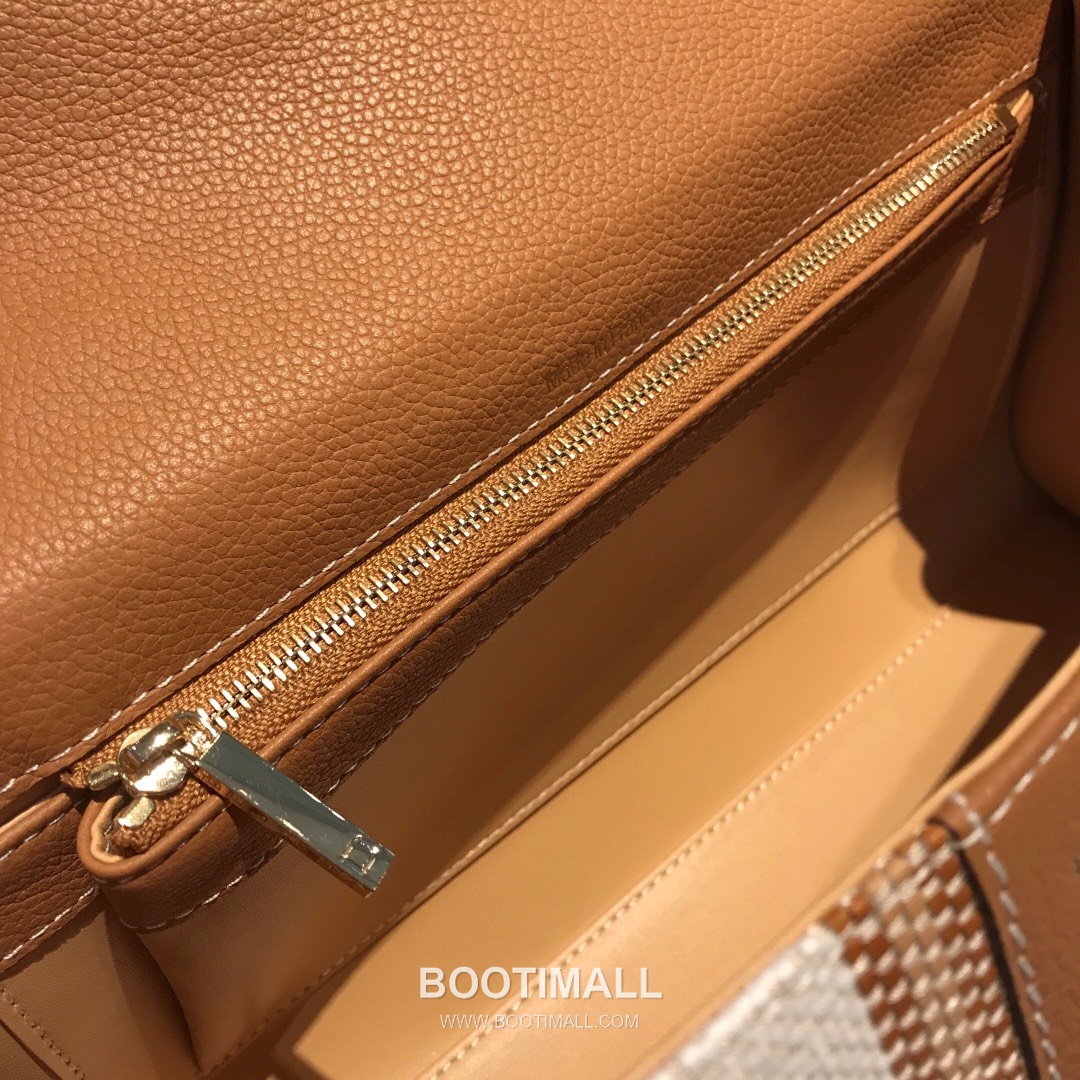 델보 브리앙 스몰 실크 린넨 레더 브레이드 베이지 플랩 핸드백 Delvaux Brillant Small Silk Linen Leather Braided Beige Flap Handbag 99175066 28cm 7