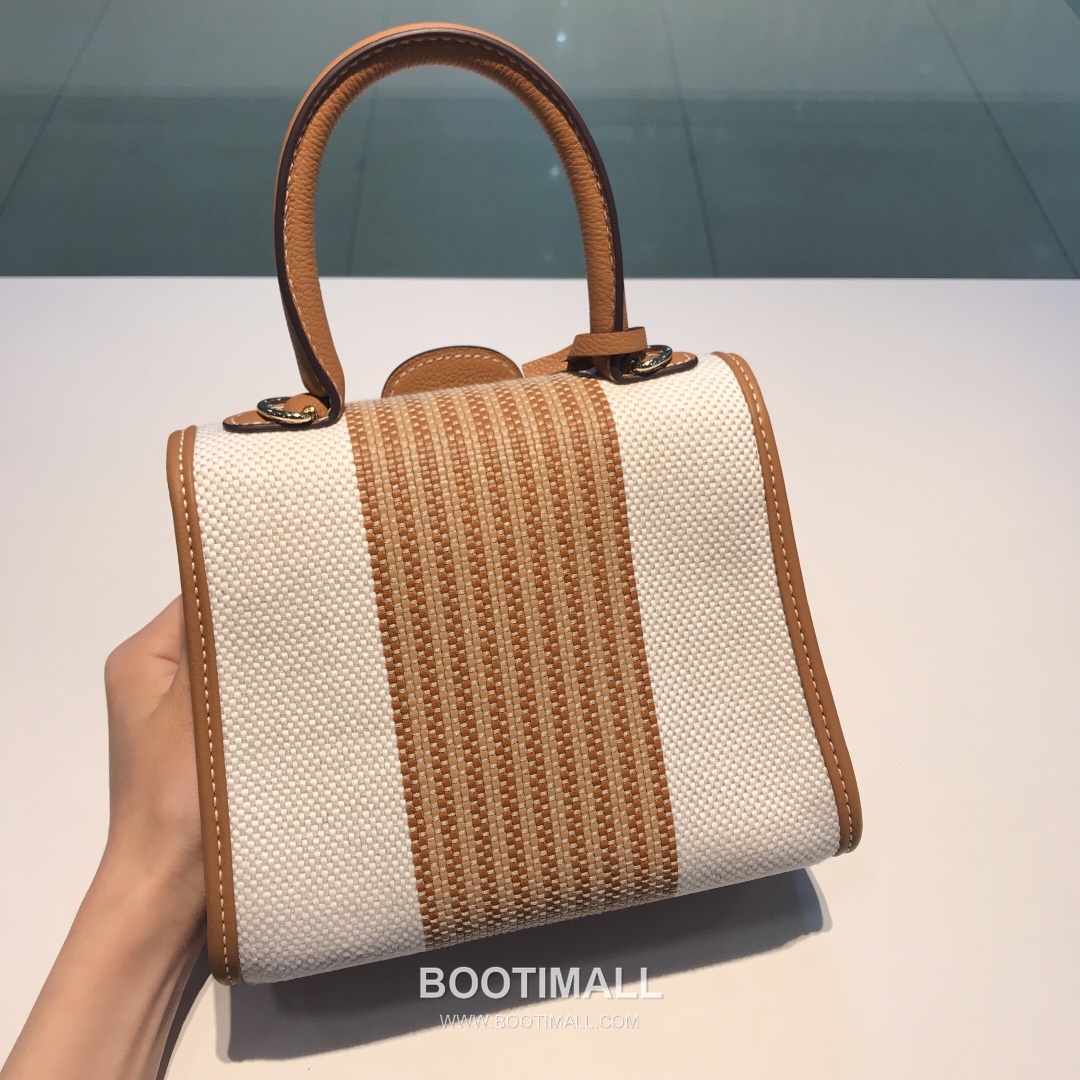 델보 브리앙 스몰 실크 린넨 레더 브레이드 베이지 플랩 핸드백 Delvaux Brillant Small Silk Linen Leather Braided Beige Flap Handbag 99155066 20cm 8