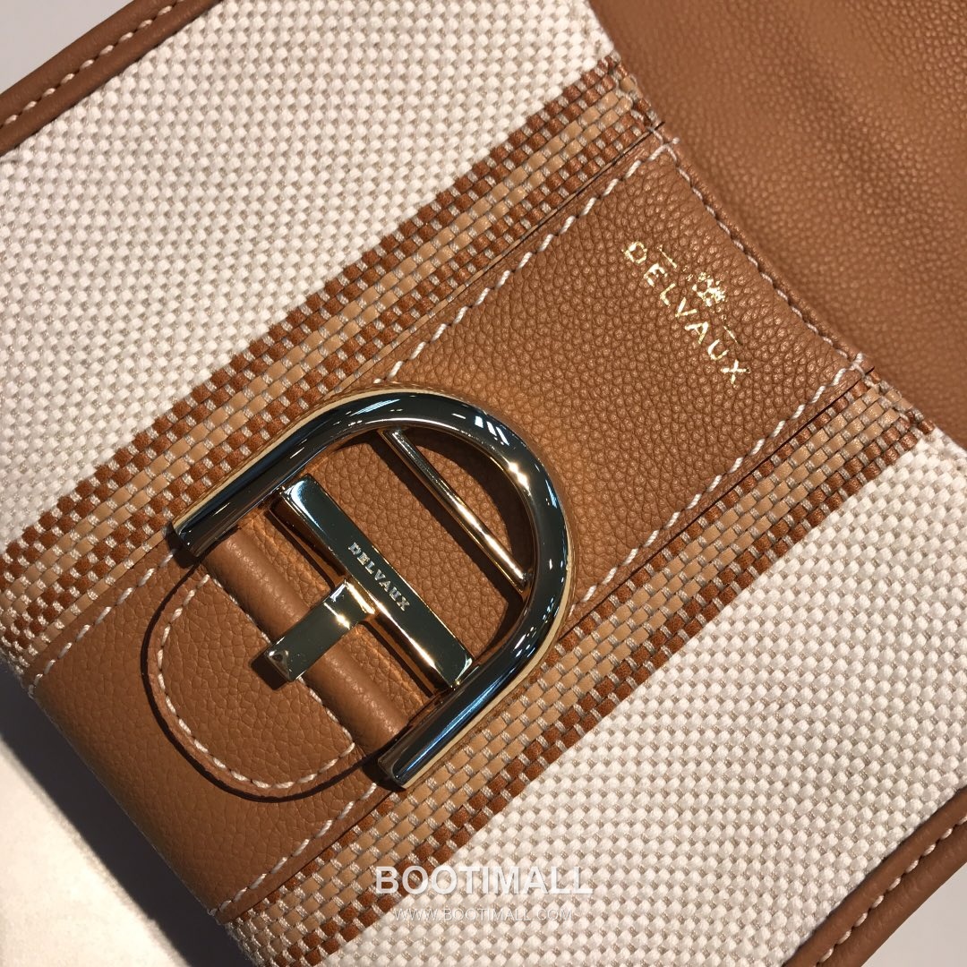 델보 브리앙 스몰 실크 린넨 레더 브레이드 베이지 플랩 핸드백 Delvaux Brillant Small Silk Linen Leather Braided Beige Flap Handbag 99155066 20cm 12