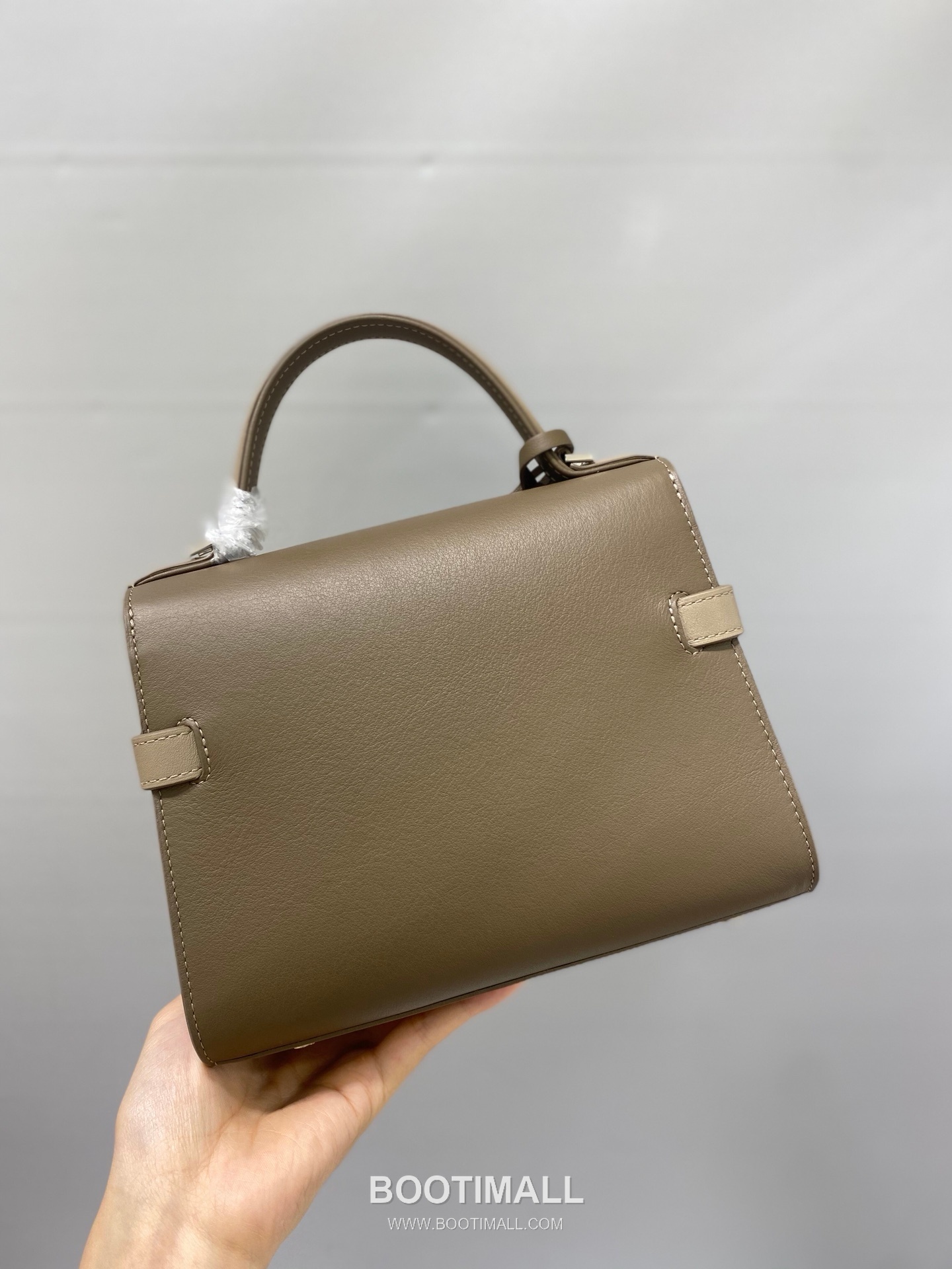 델보 템페트 미니 스위프트 카프스킨 베이지 스트랩 플랩 핸드백 Delvaux Tempete Mini Swift Calfskin Beige Strap Flap Handbag 99135066 21cm 3