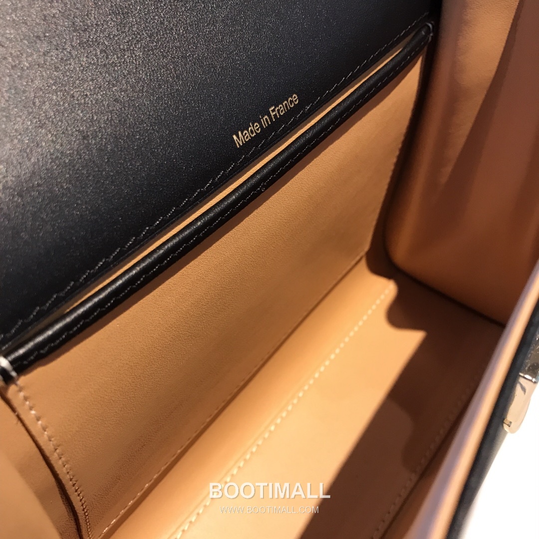 델보 템페트 스위프트 레더 베이지 스트랩 플랩 핸드백 Delvaux Tempete Swift Leather Beige Strap Flap Handbag 99135066 21cm 7