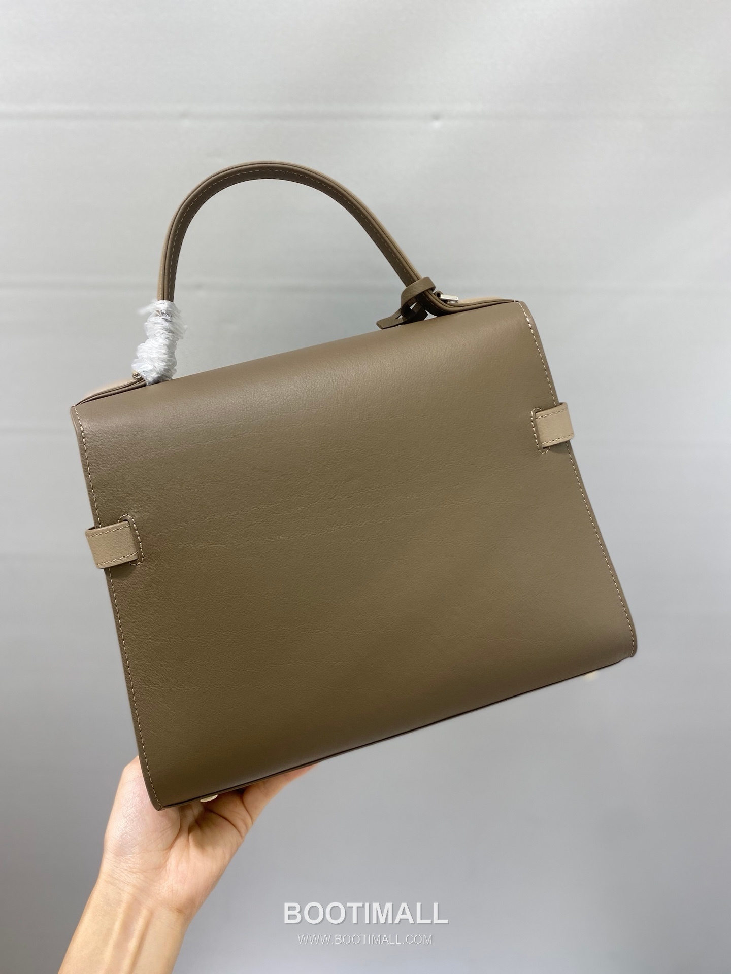 델보 템페트 MM 스위프트 카프스킨 베이지 스트랩 플랩 핸드백 Delvaux Tempete MM Swift Calfskin Beige Strap Flap Handbag 99150066 28cm 3