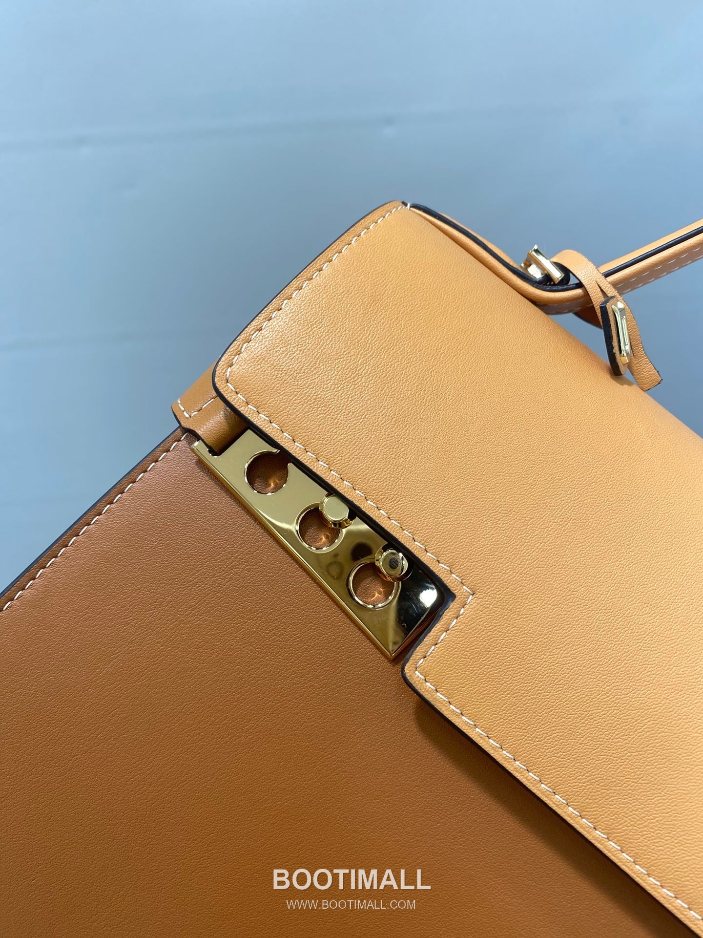 델보 템페트 MM 스위프트 카프스킨 베이지 스트랩 플랩 핸드백 Delvaux Tempete MM Swift Calfskin Beige Strap Flap Handbag 99150066 28cm 4