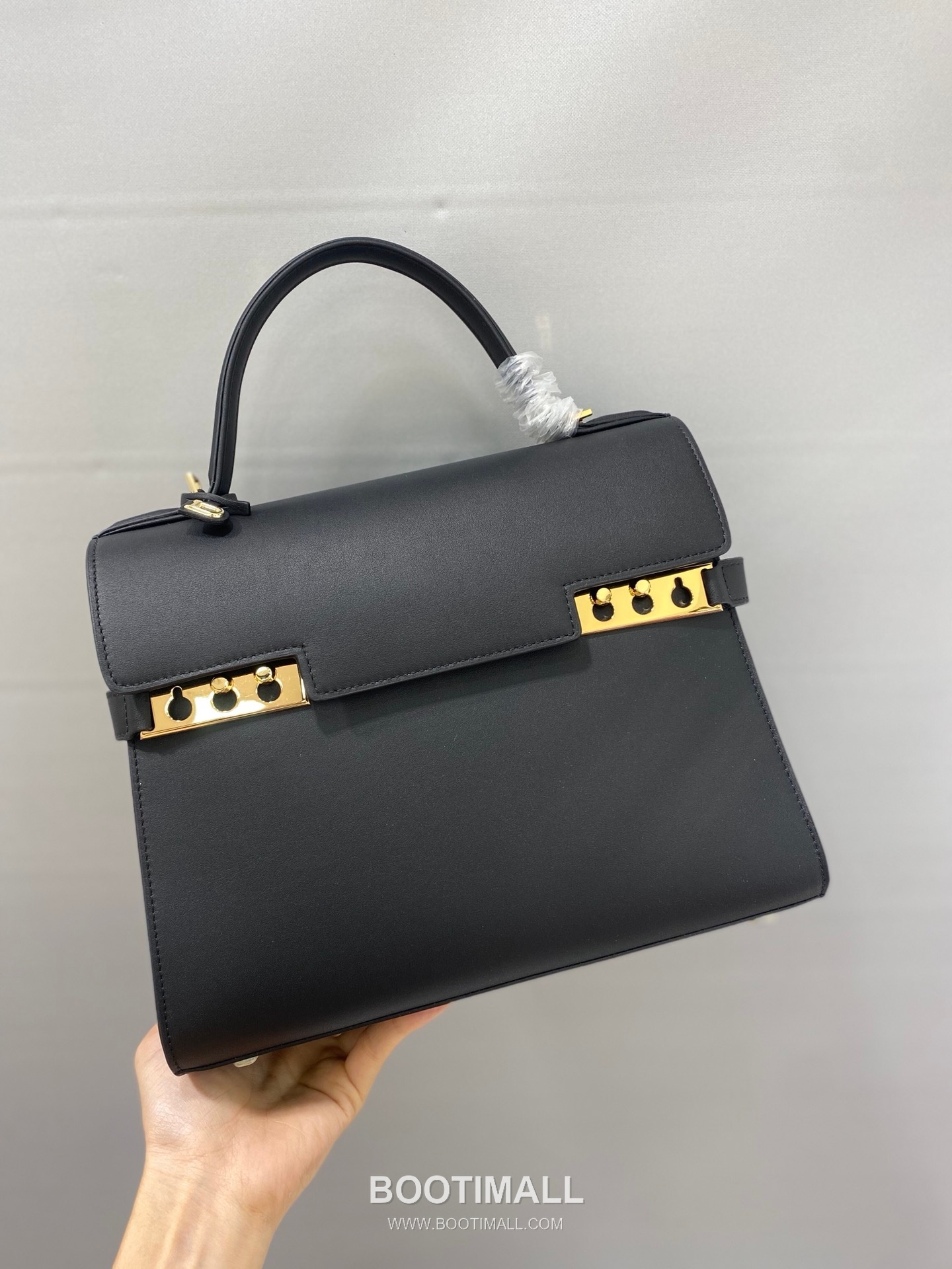 델보 템페트 MM 스위프트 카프스킨 베이지 스트랩 플랩 핸드백 Delvaux Tempete MM Swift Calfskin Beige Strap Flap Handbag 99150066 28cm 2