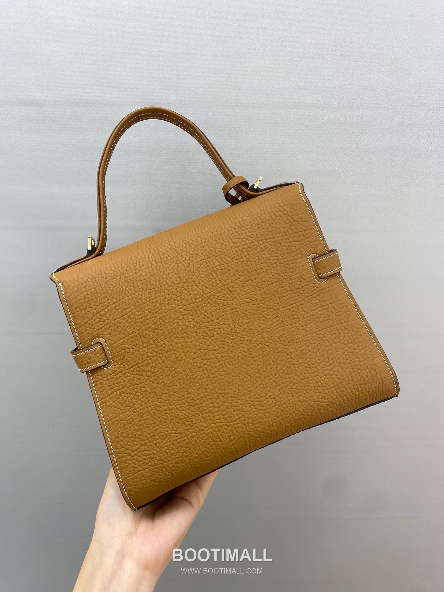 델보 템페트 PM 넥그레인 카프스킨 화이트 스트랩 메탈락 플랩 핸드백 Delvaux Tempete PM Neck Grain Calfskin White Strap Metal Lock Flap Handbag 99140066 21.5cm 7