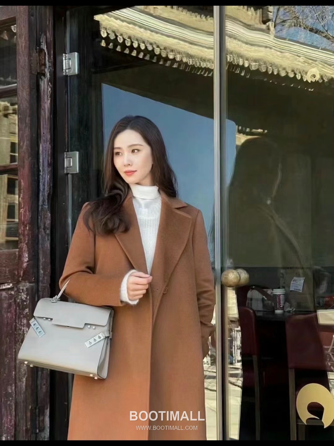 델보 템페트 MM 넥그레인 카프스킨 블랙 스트랩 메탈락 플랩 핸드백 Delvaux Tempete MM Neck Grain Calfskin Black Strap Metal Lock Flap Handbag 99155066 28cm 2